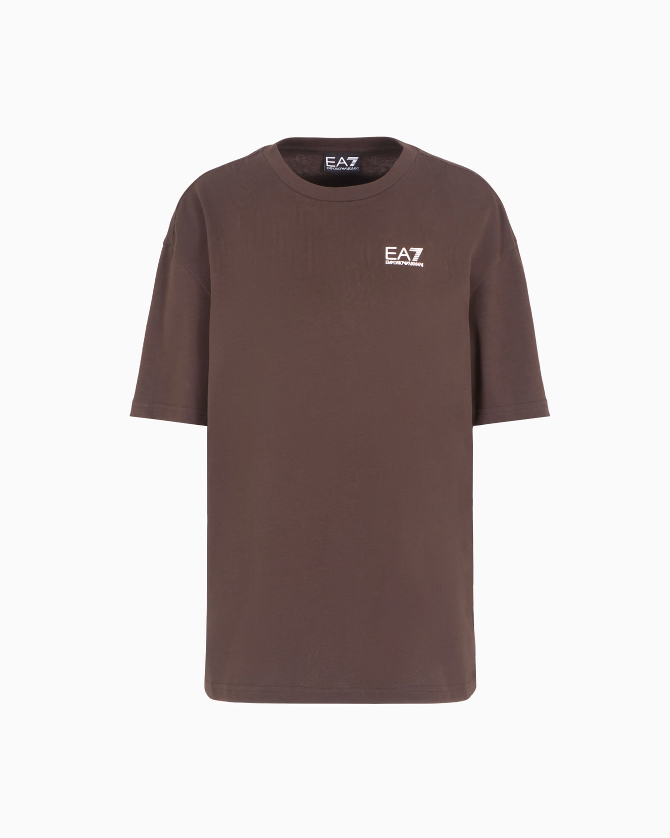 クルーネックTシャツ ピュアコットンジャージー オーバーサイズプリント スライドする 0