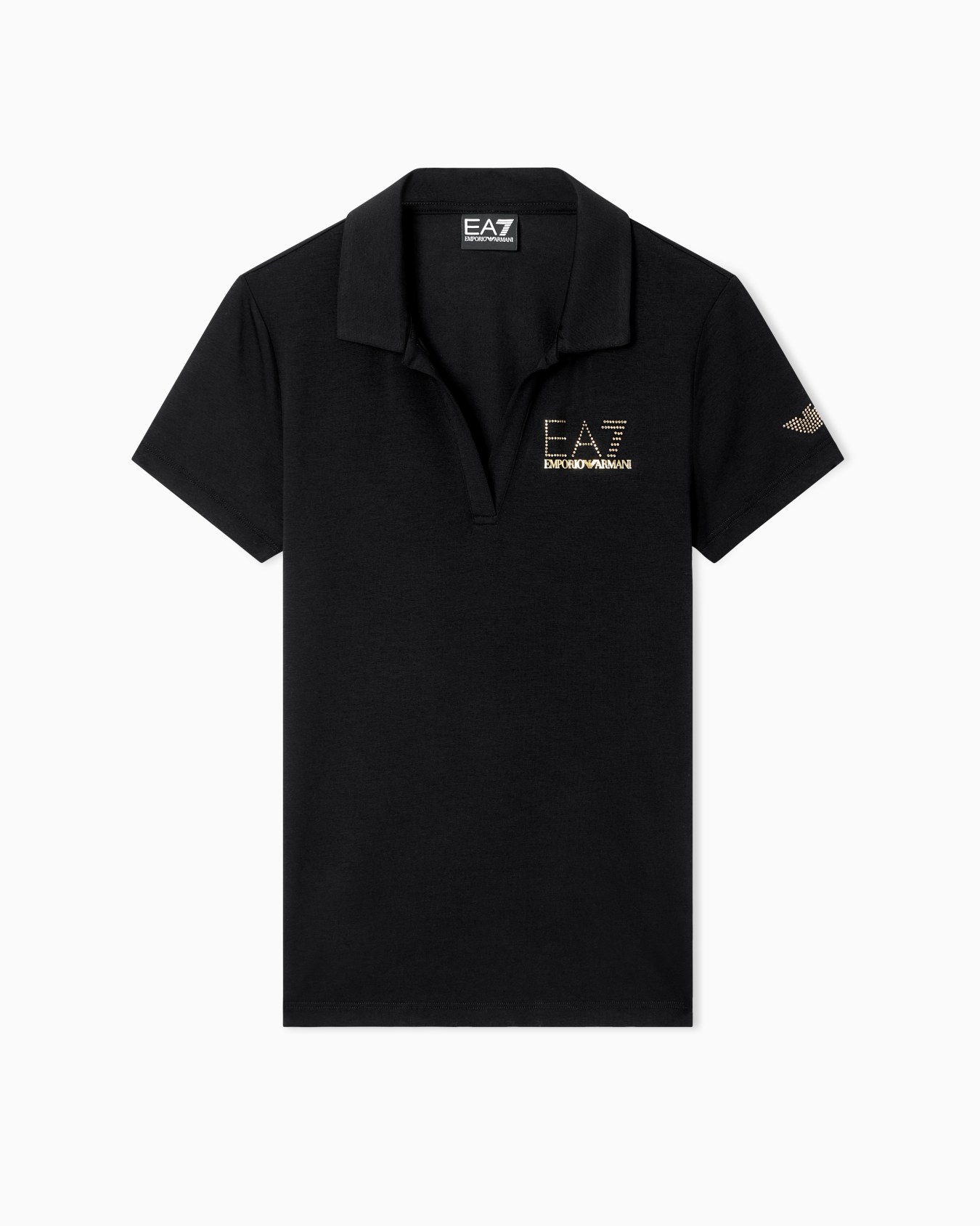 Evolution short-sleeved polo shirt in a cotton and modal blend Slide 0