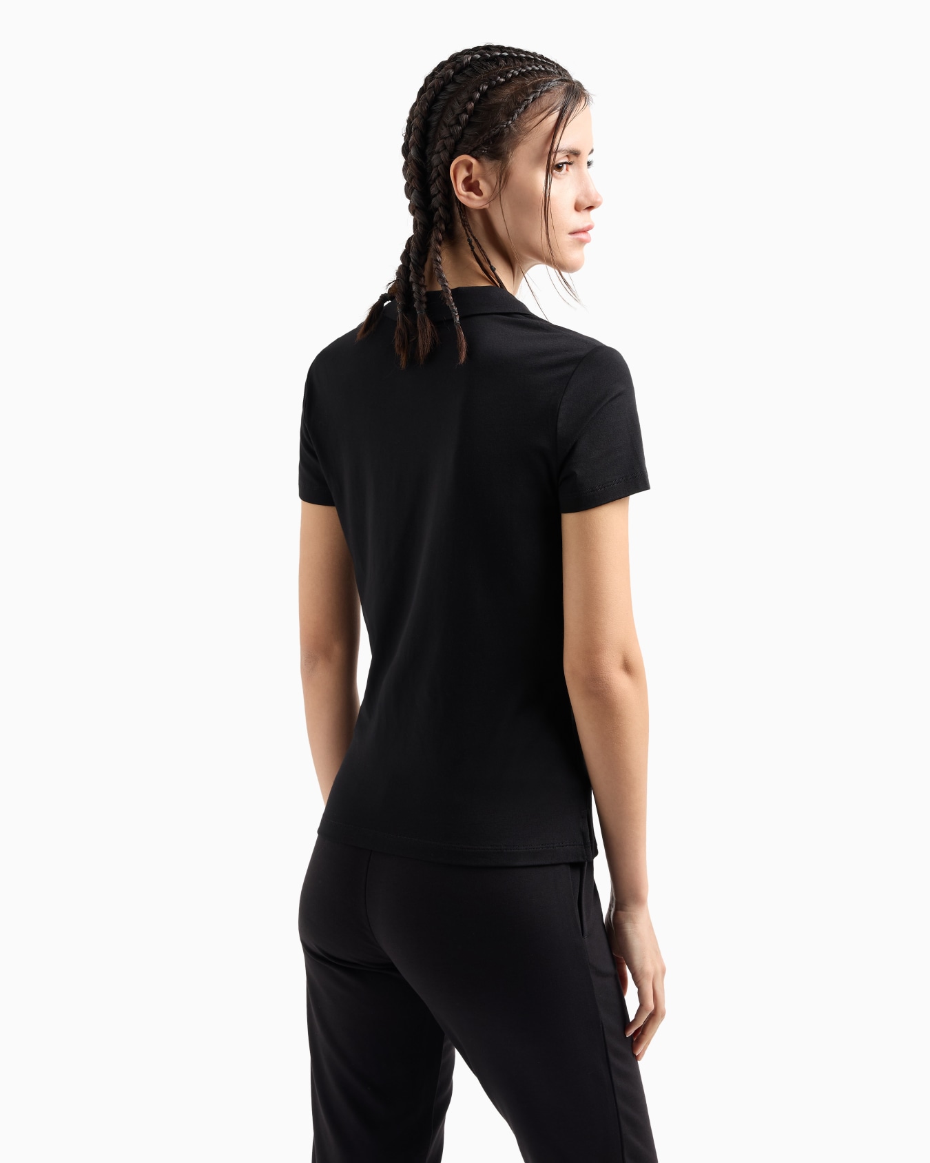 Polo de manga corta Evolution en mezcla de algodón y modal Diapositiva 2