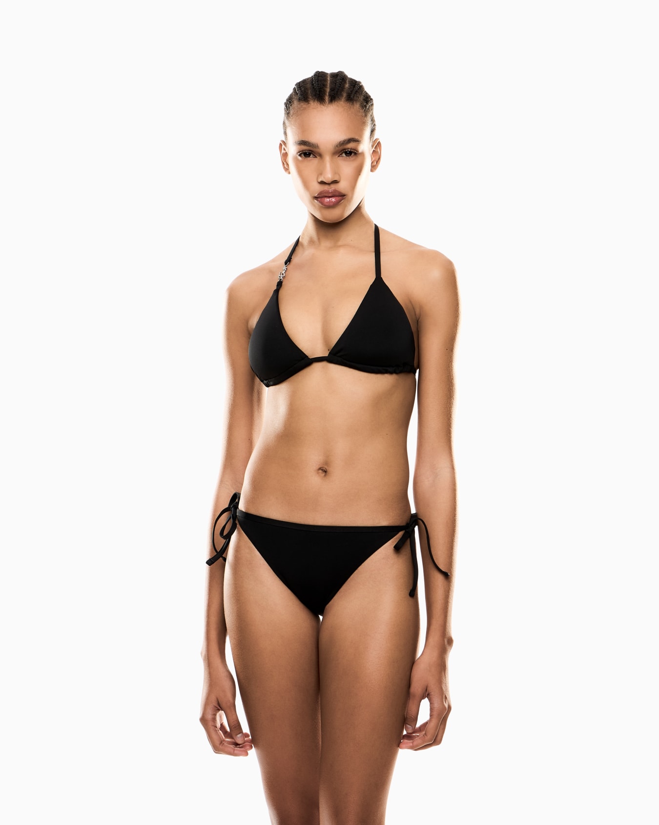 Triangle bikini in technical fabric Slide 1