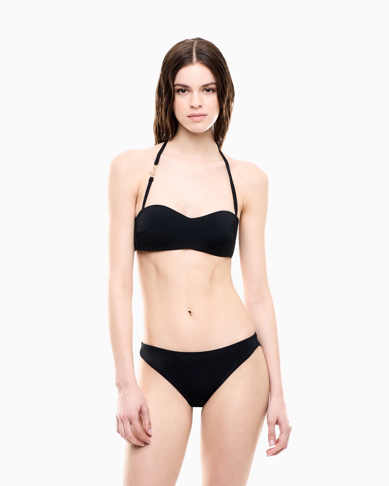 Bandeau bikini with logo Slide 1