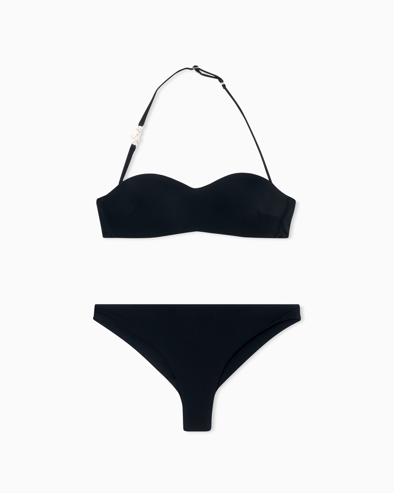 Bandeau bikini with logo Slide 0