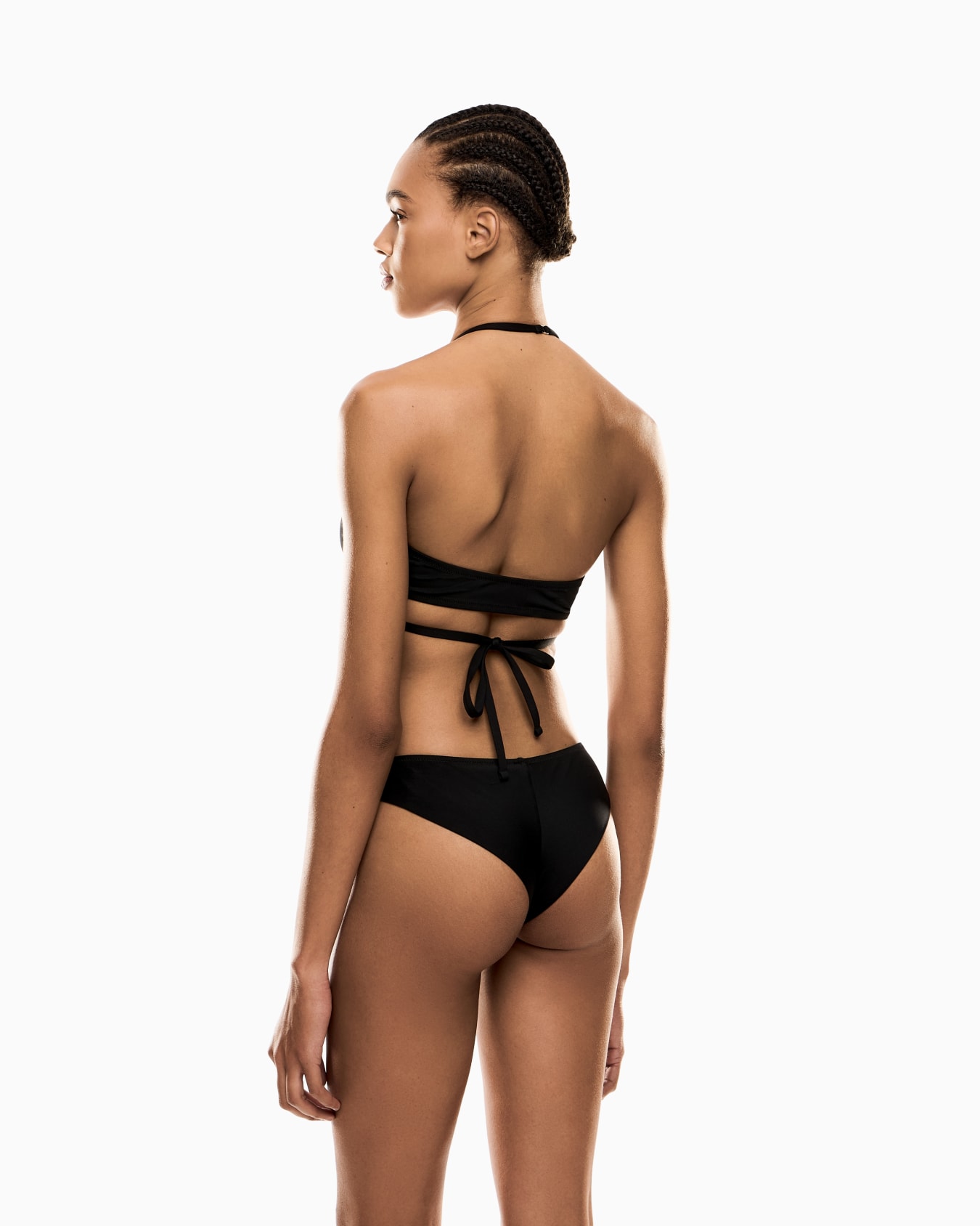 Bikini asymétrique en tissu technique Diapositive 2