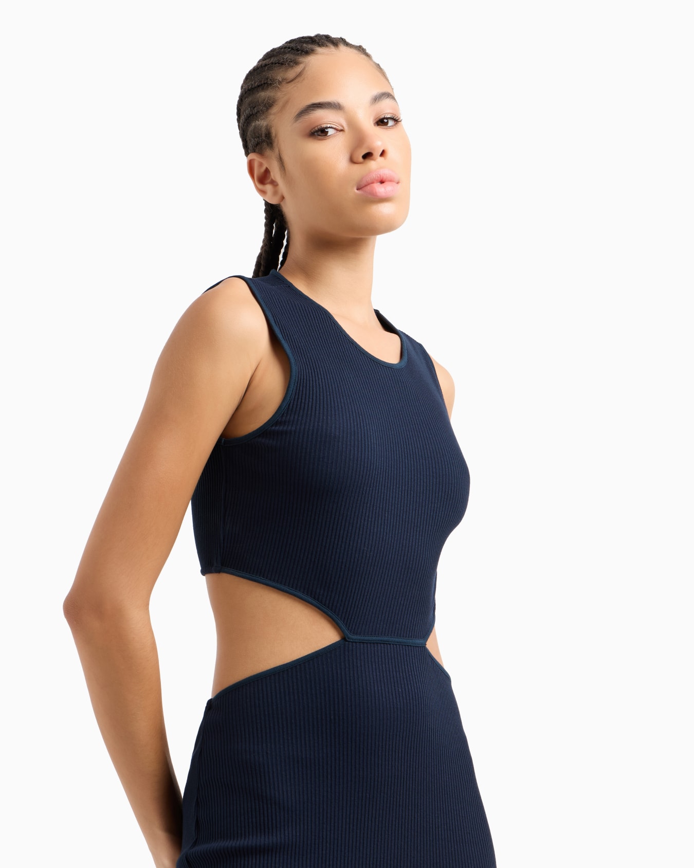 Costa Smeralda cut-out dress in a stretch viscose blend Slide 4