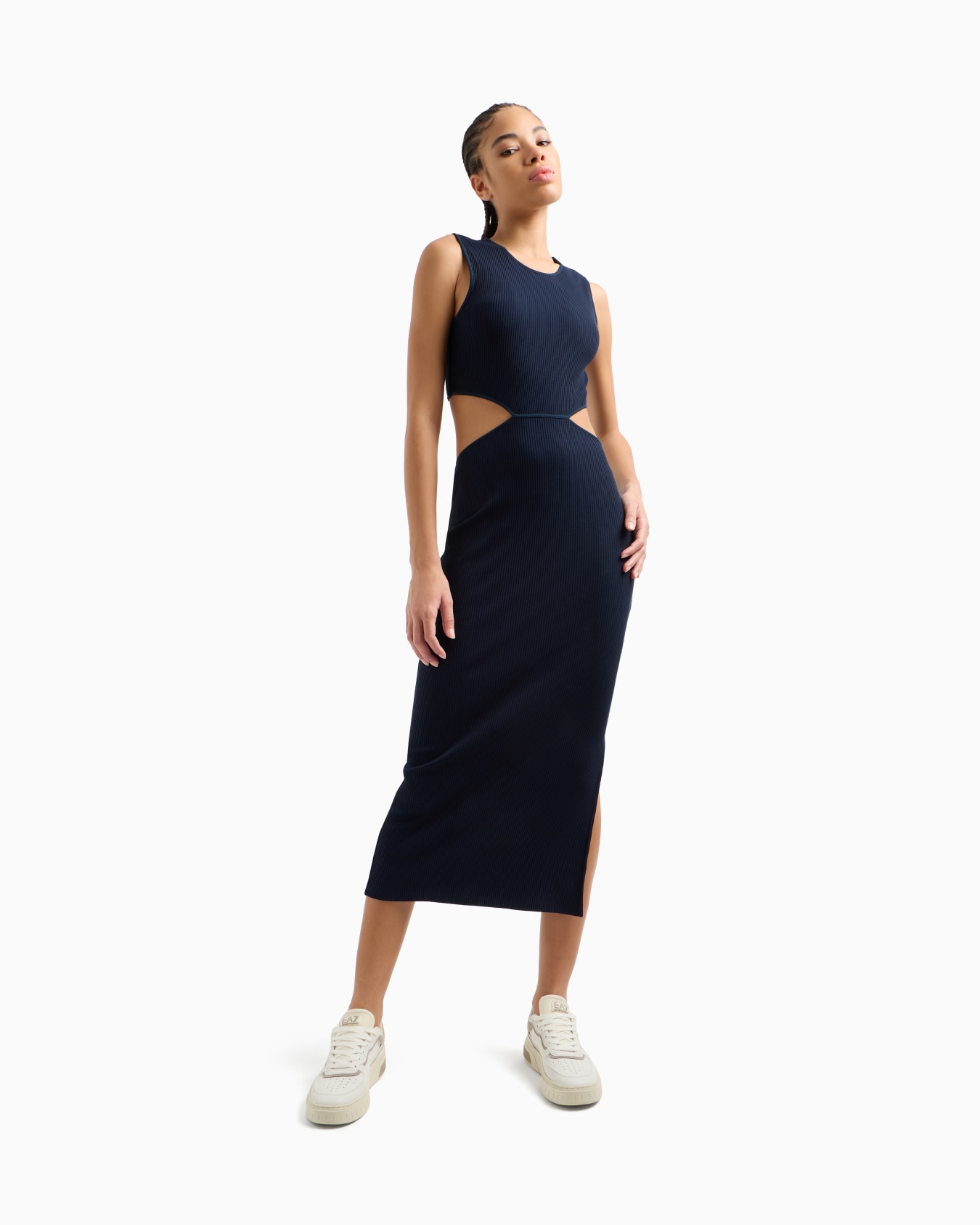 Costa Smeralda cut-out dress in a stretch viscose blend Slide 1