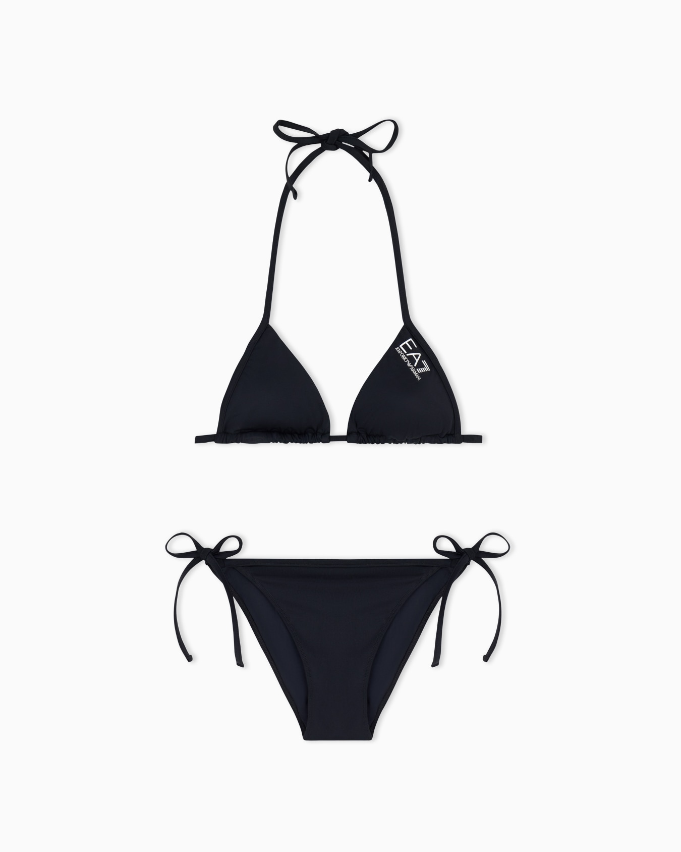 Bikini a triangolo con logo Slide 0