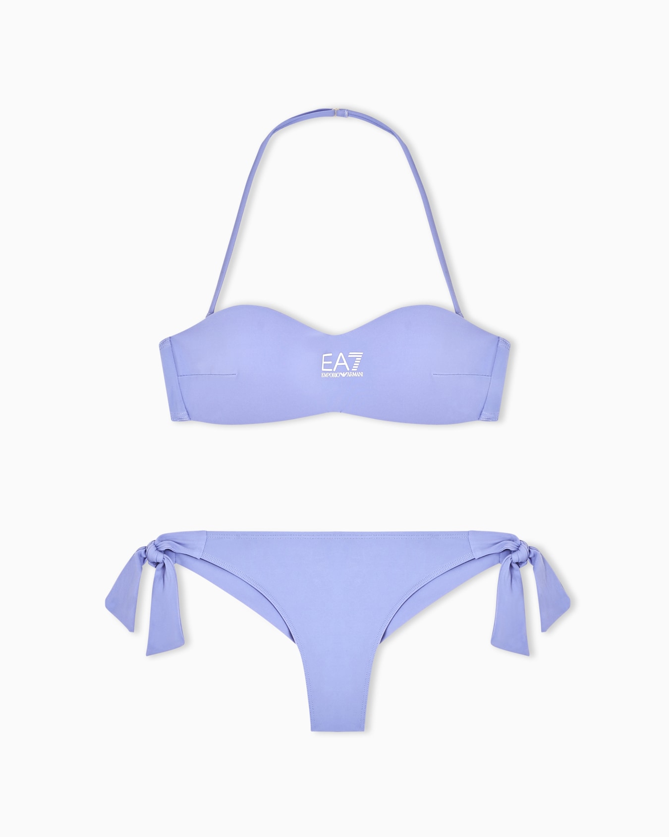 Bandeau bikini with logo Slide 0
