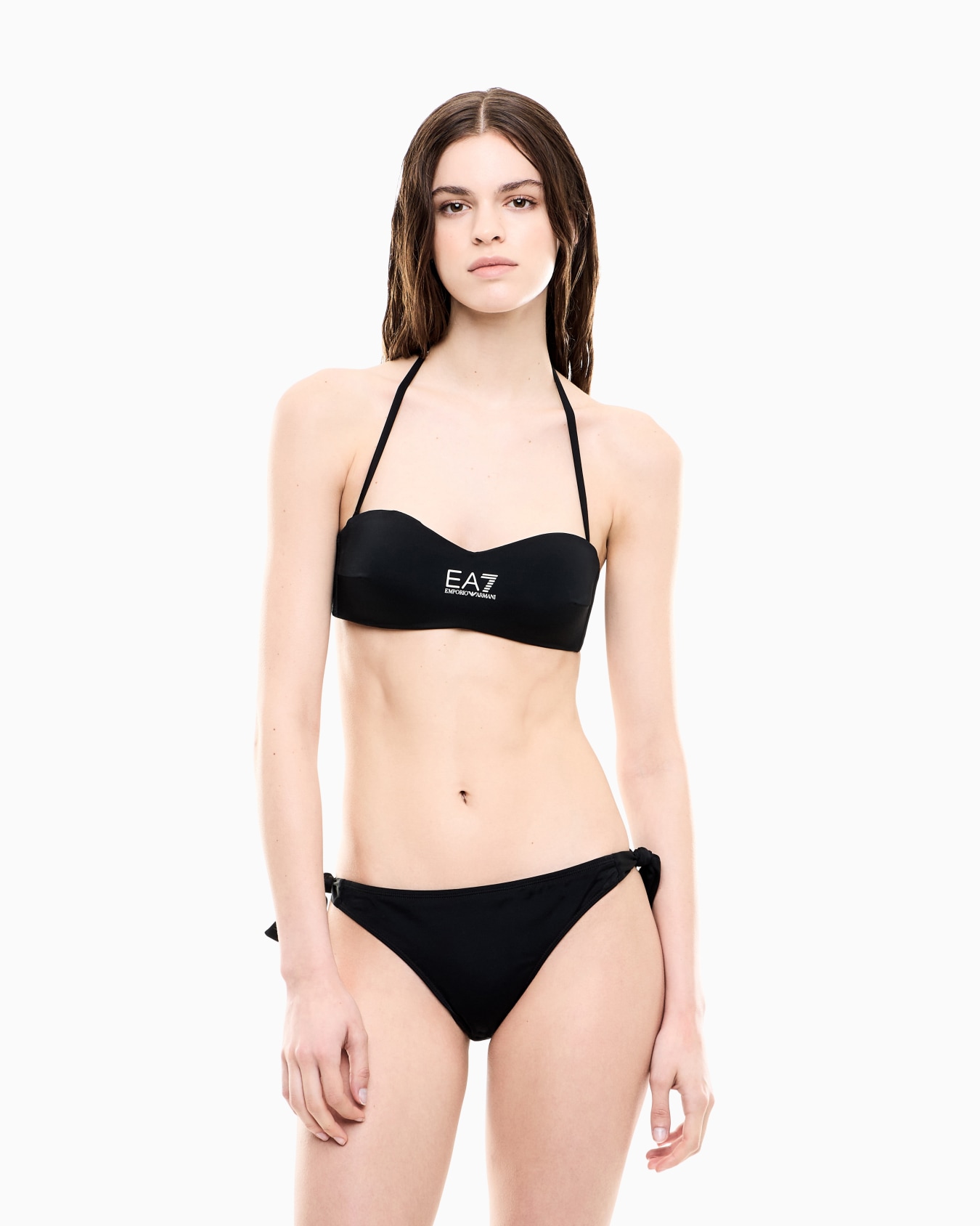 Bandeau bikini with logo Slide 1