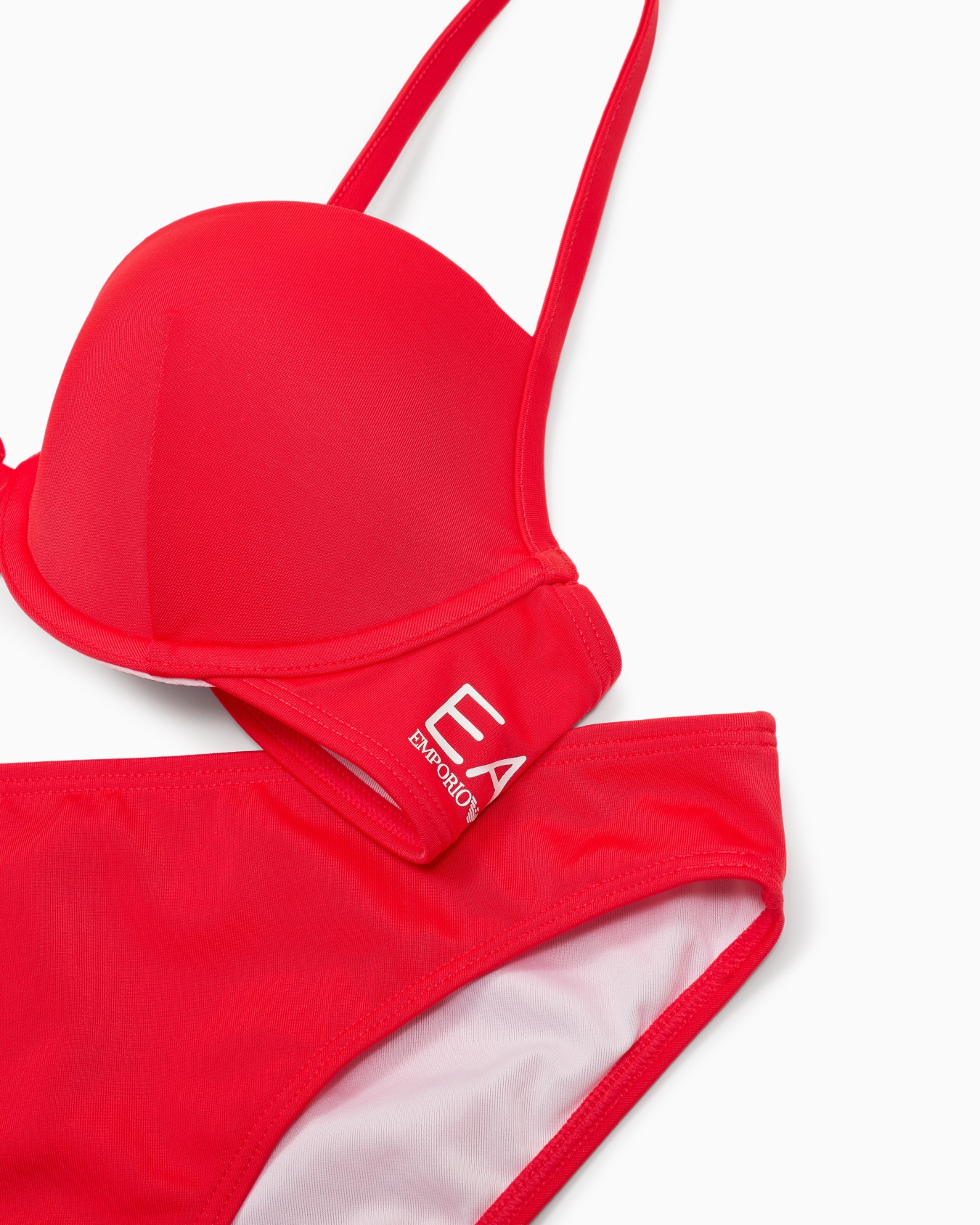 Push-up bralette bikini with logo Slide 3