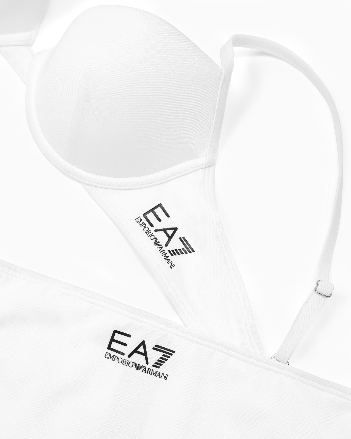 Bikini bralette push-up con logotipo Diapositiva 3