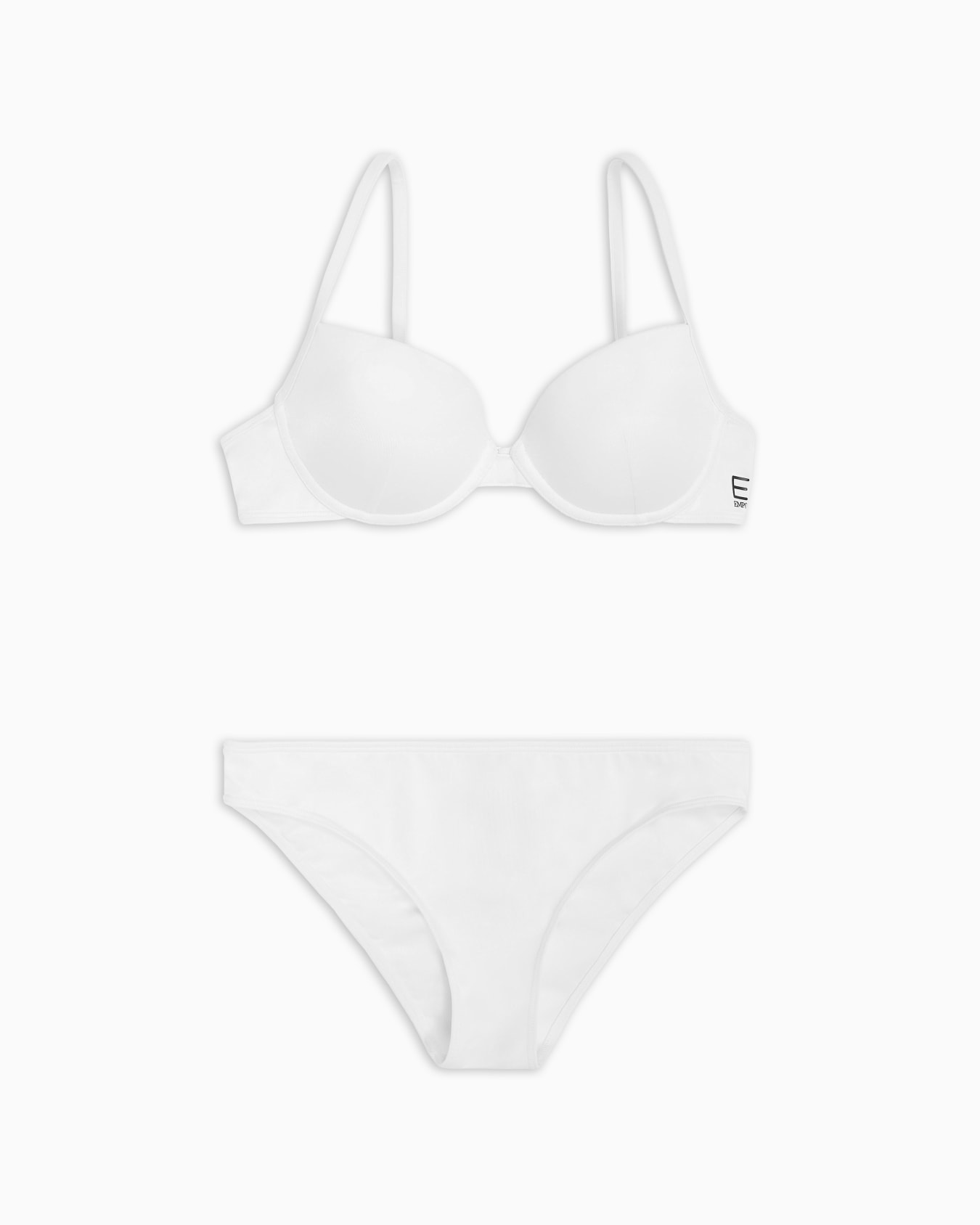 Bikini bralette push-up con logotipo Diapositiva 0