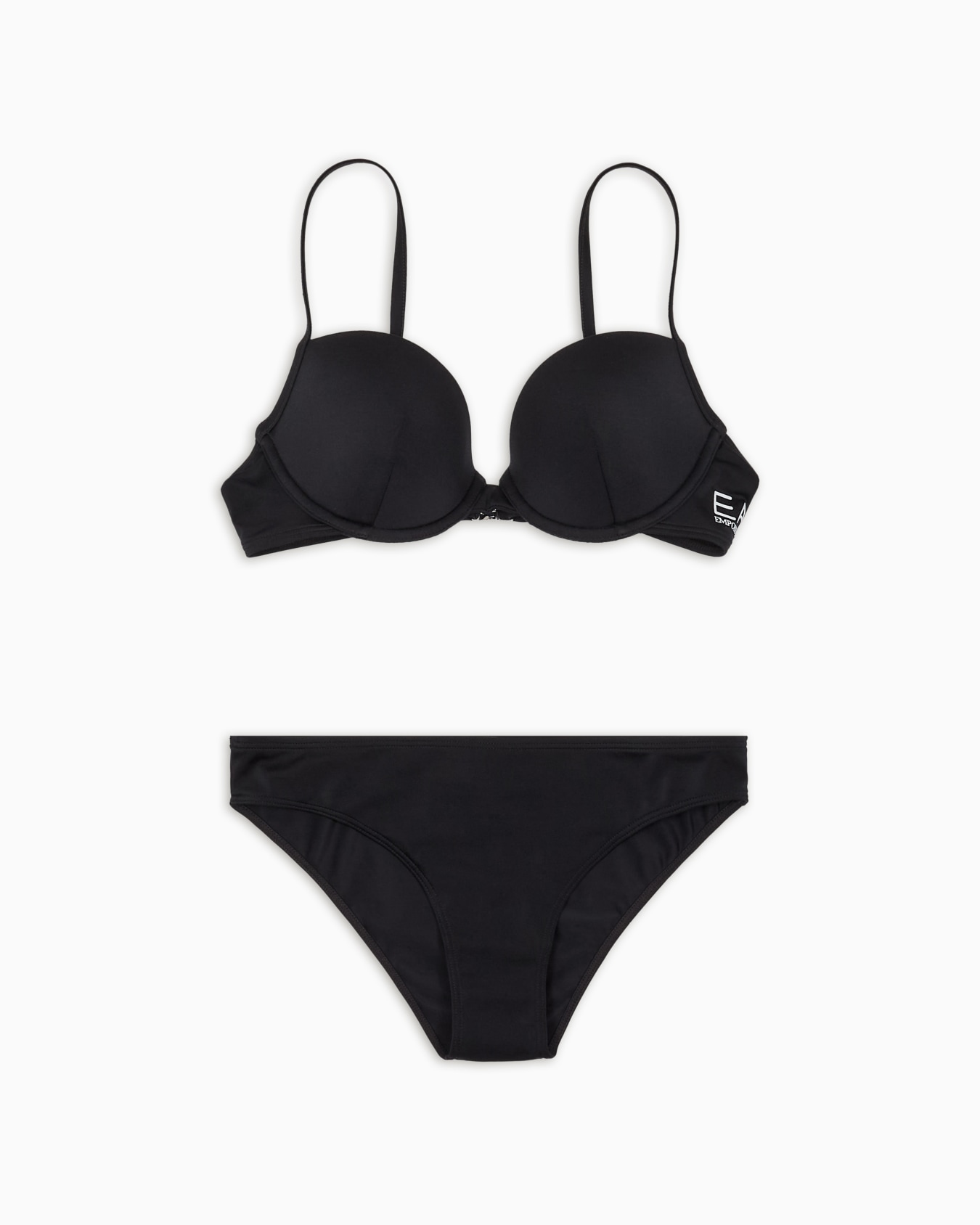 Bikini bralette push-up con logotipo Diapositiva 0