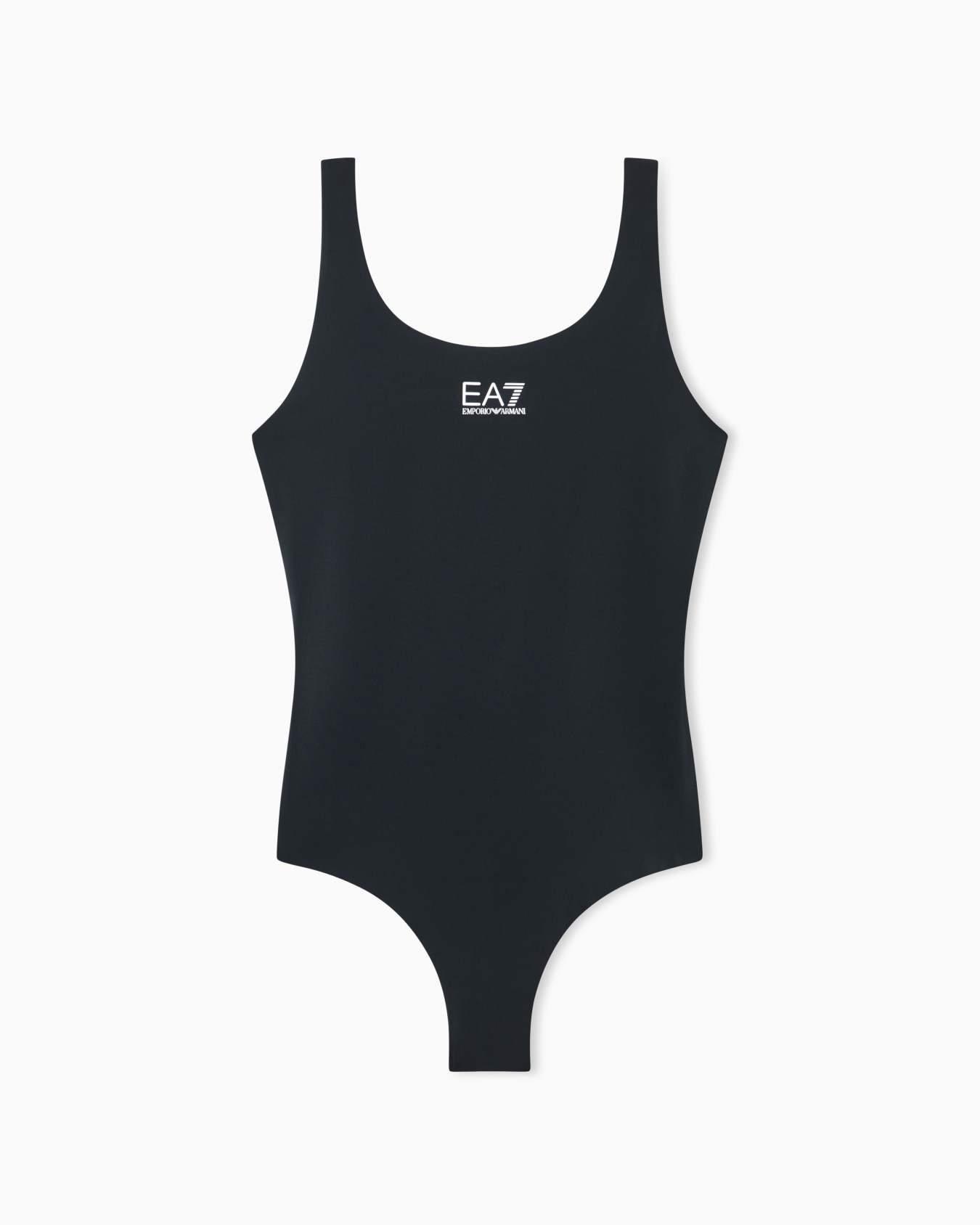 One-piece swimsuit with logo Slide 0