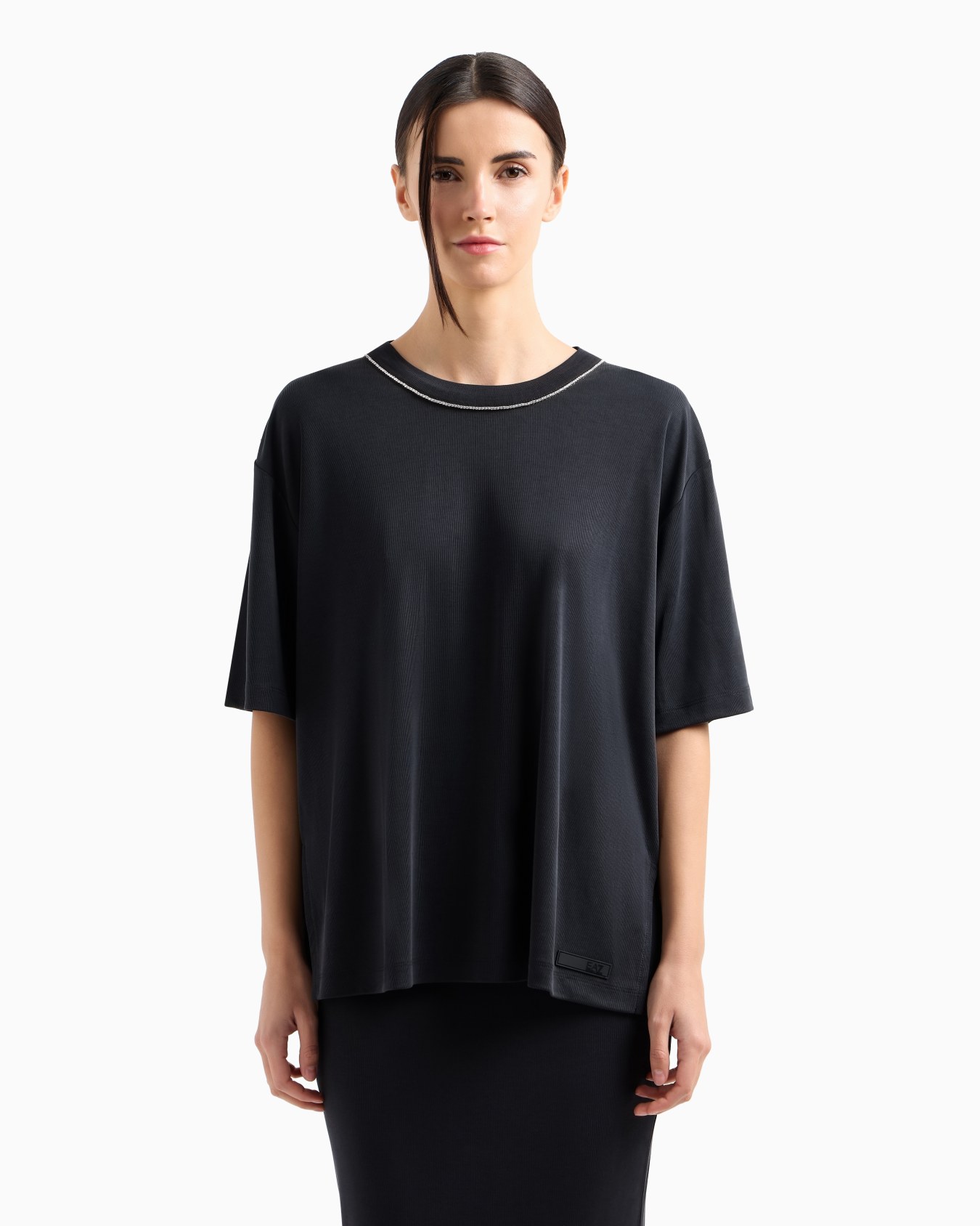 Camiseta de cuello redondo Precious de mezcla de modal Diapositiva 3