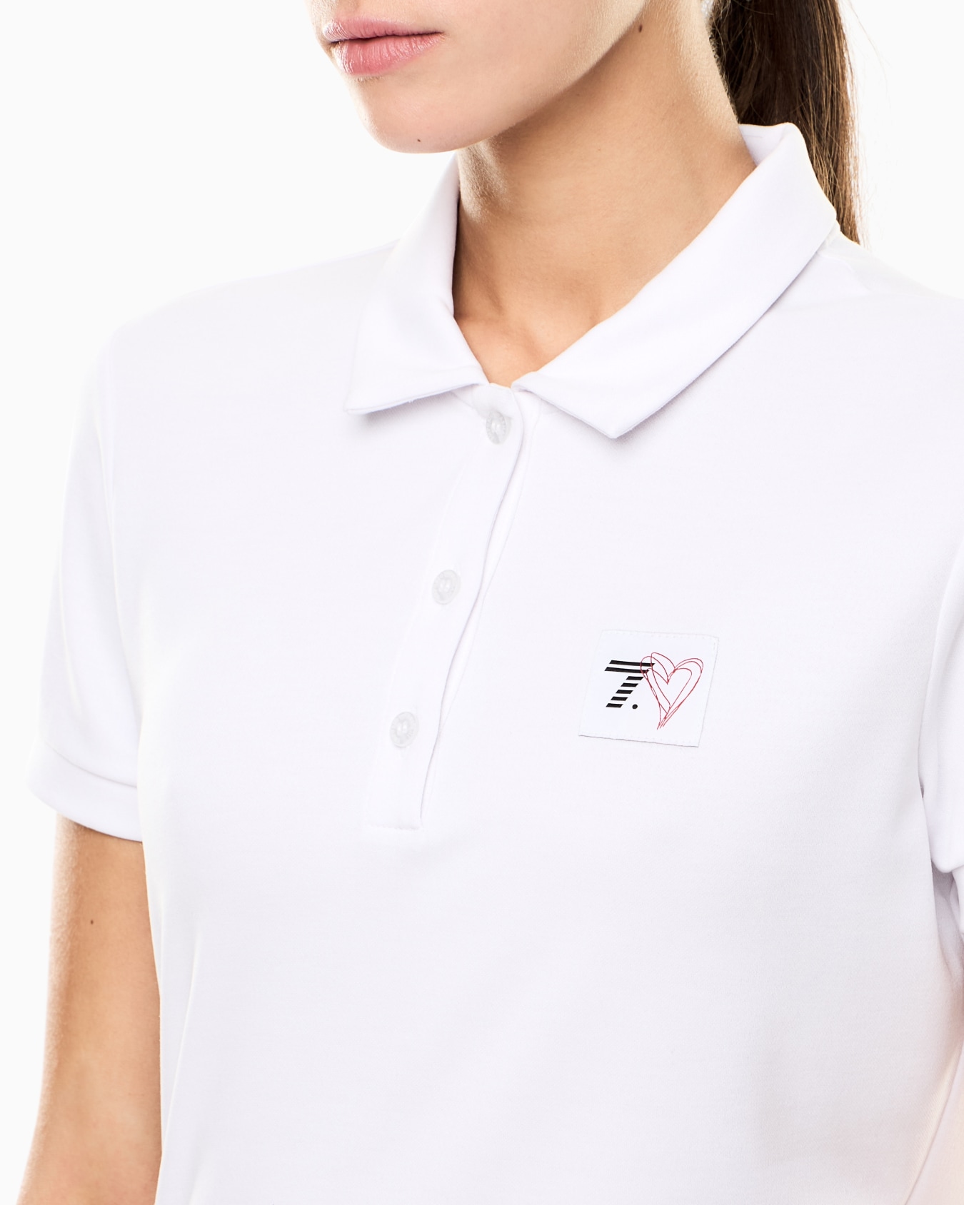 7.CUORE modal-blend polo shirt Slide 4