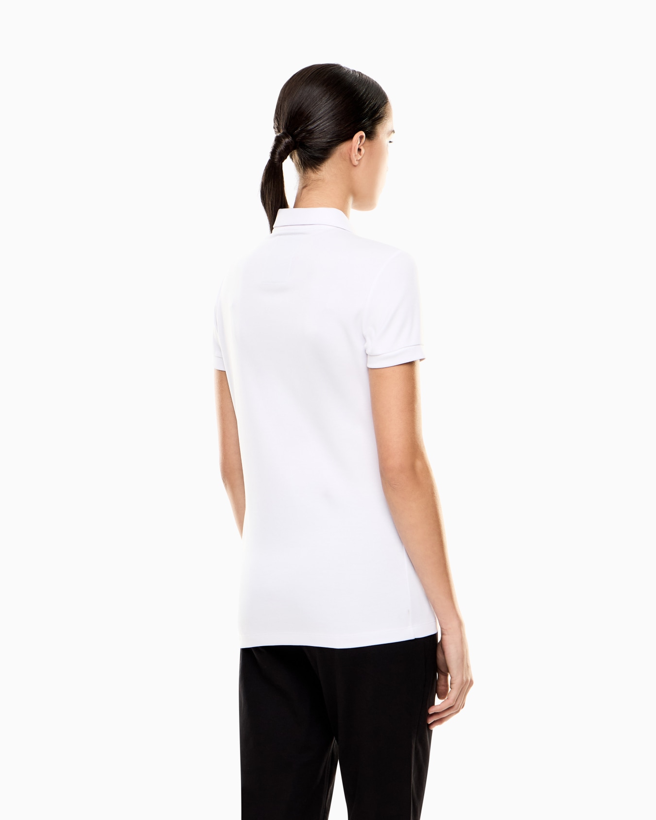 7.CUORE modal-blend polo shirt Slide 2