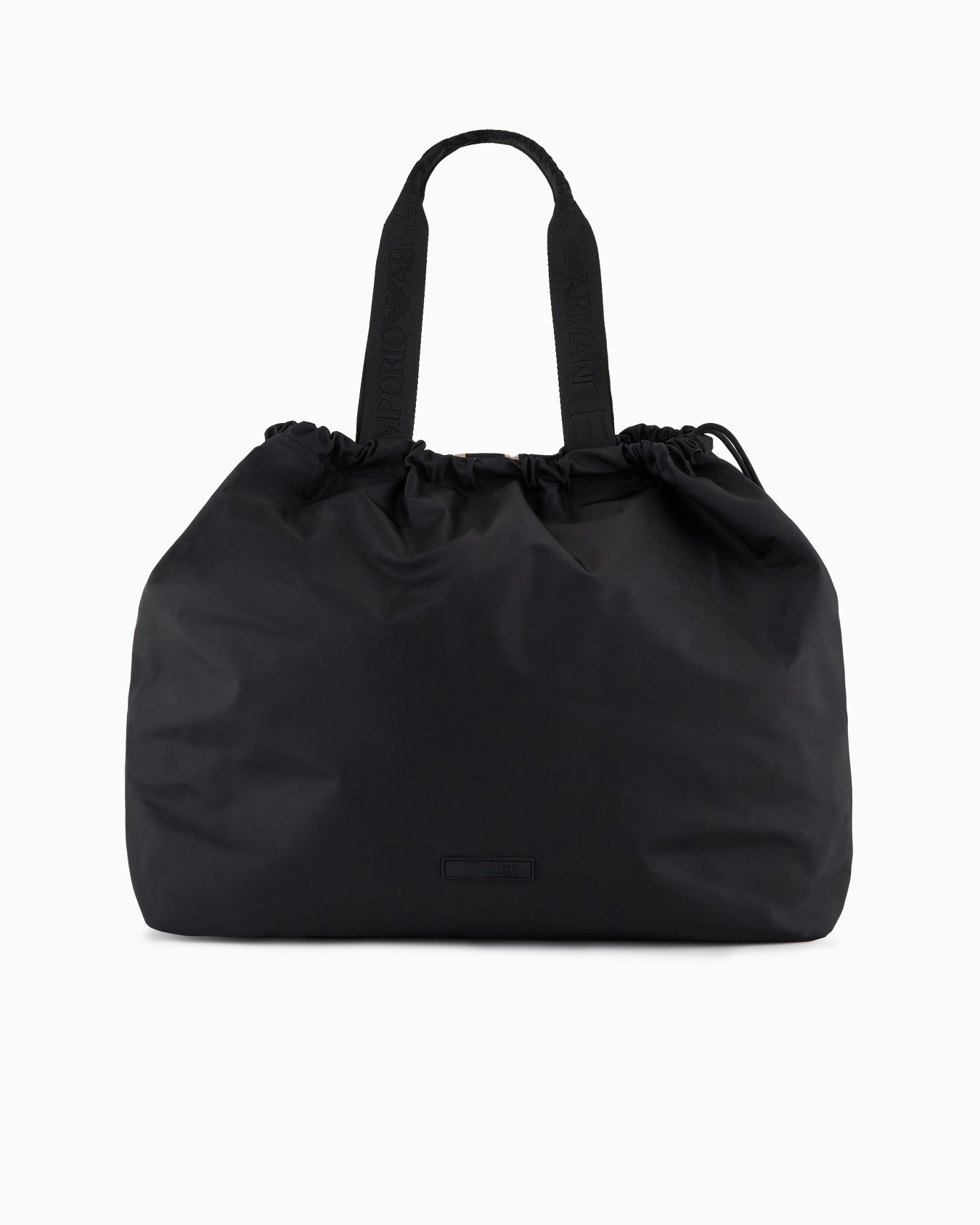 Borsa shopper con logo tape in tessuto tecnico  Slide 2