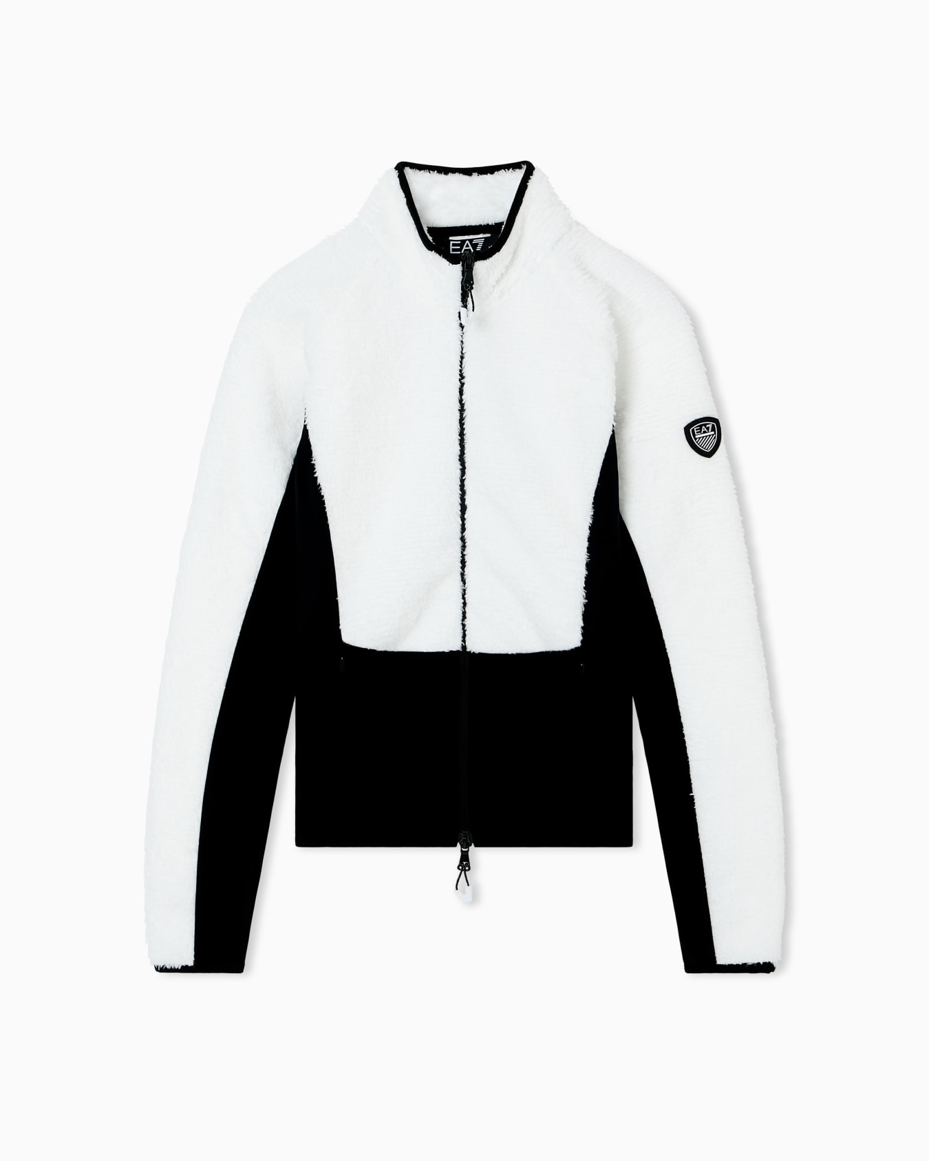 Technical ski fleece with teddy-effect fabric inserts Slide 0