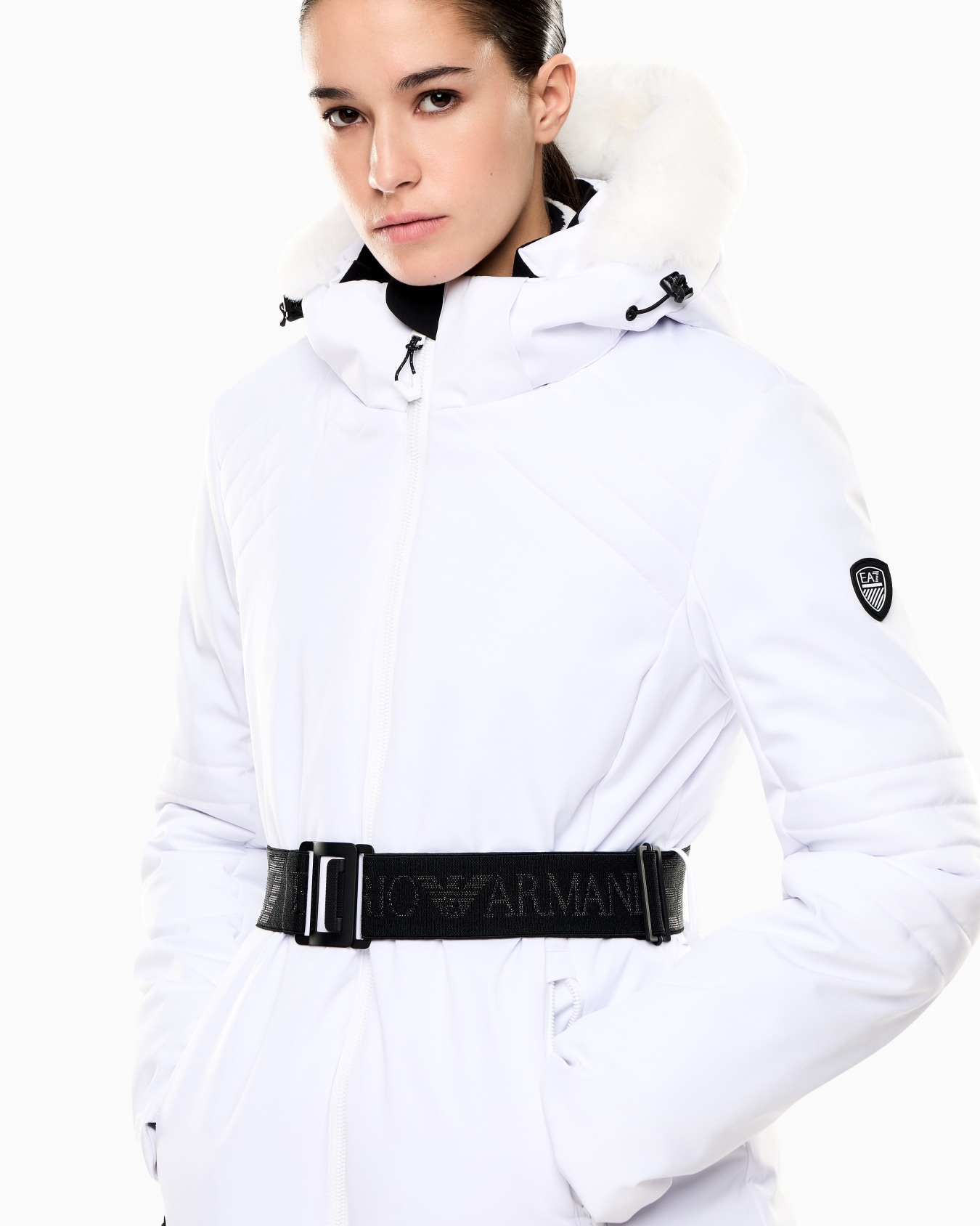 Giacca tecnica da sci con cintura imbottita in STRATUM7 Slide 4