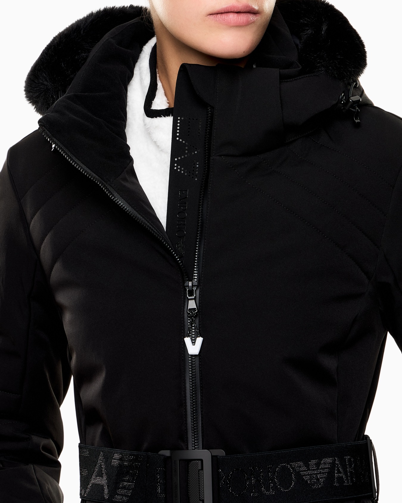 Giacca tecnica da sci con cintura imbottita in STRATUM7 Slide 4