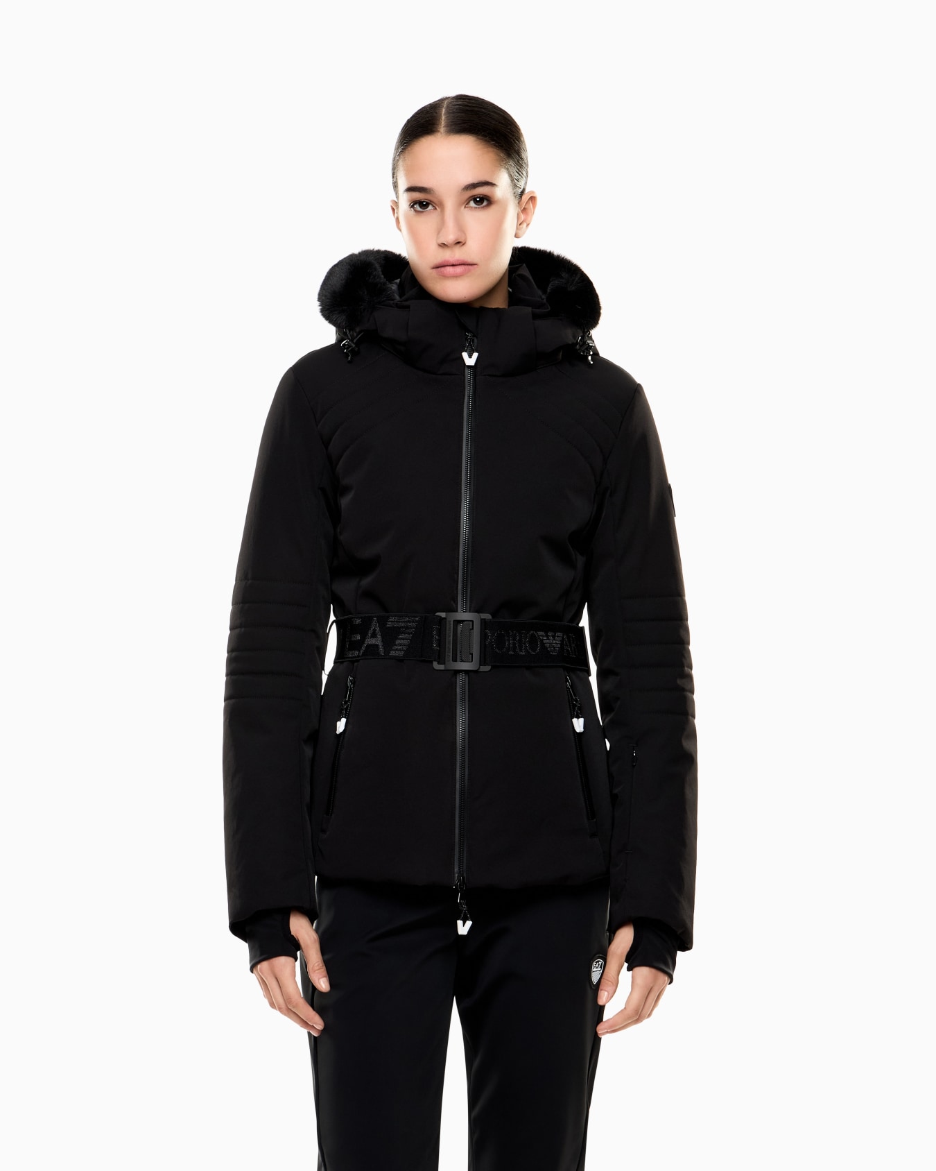 Giacca tecnica da sci con cintura imbottita in STRATUM7 Slide 3