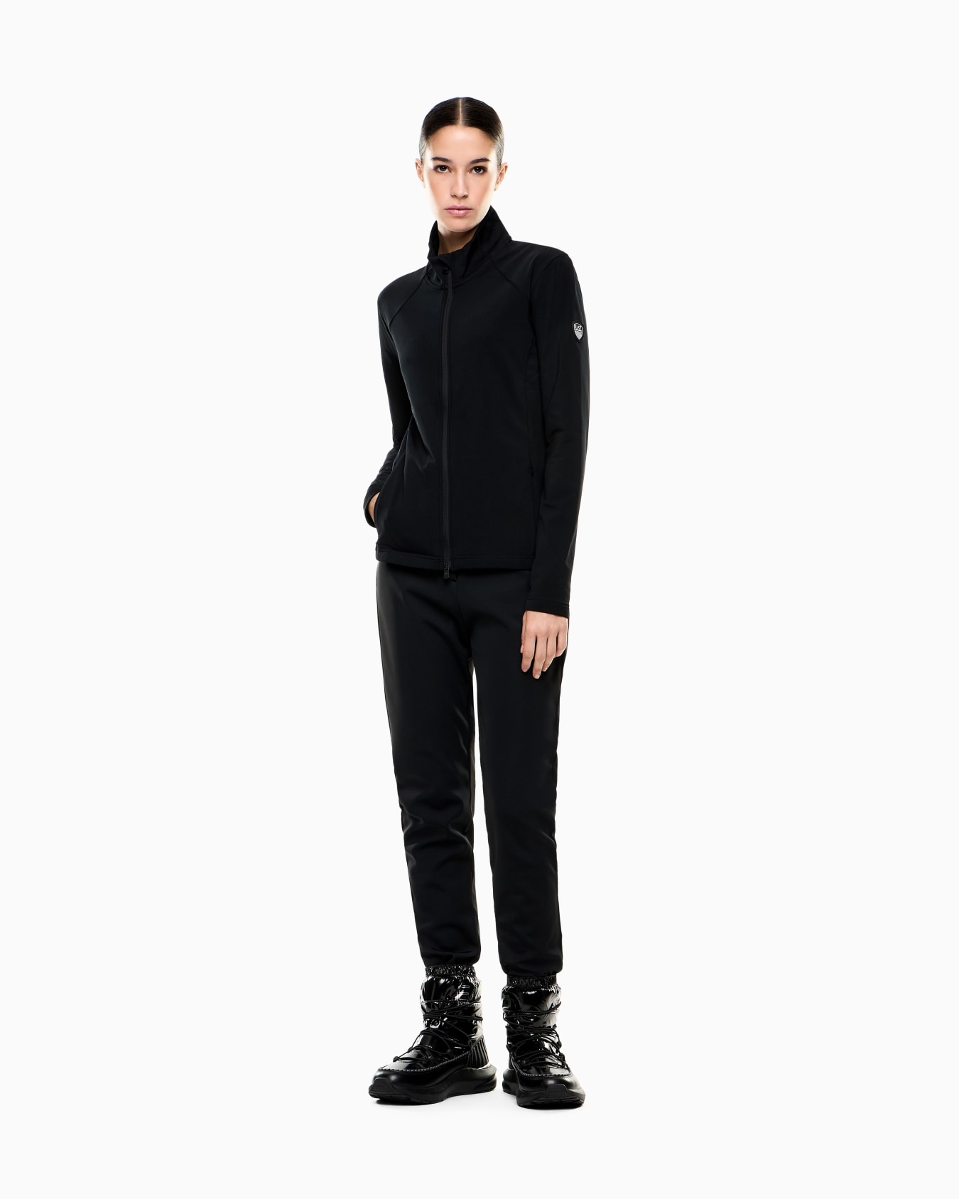 Powerstretch fabric technical ski fleece Slide 1