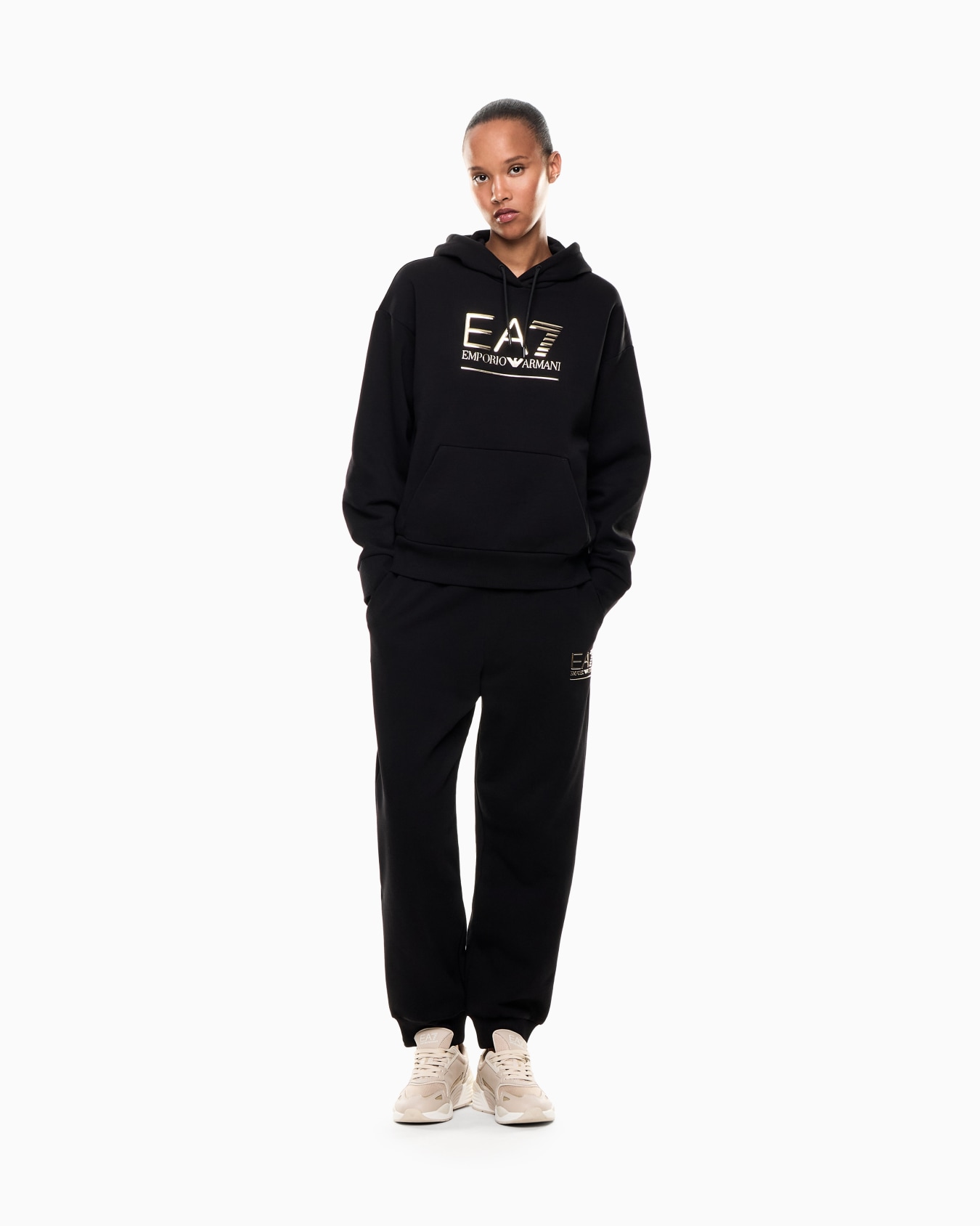 Visibility Sweatshirt mit Kapuze aus einer Baumwollmischung  Folie 1