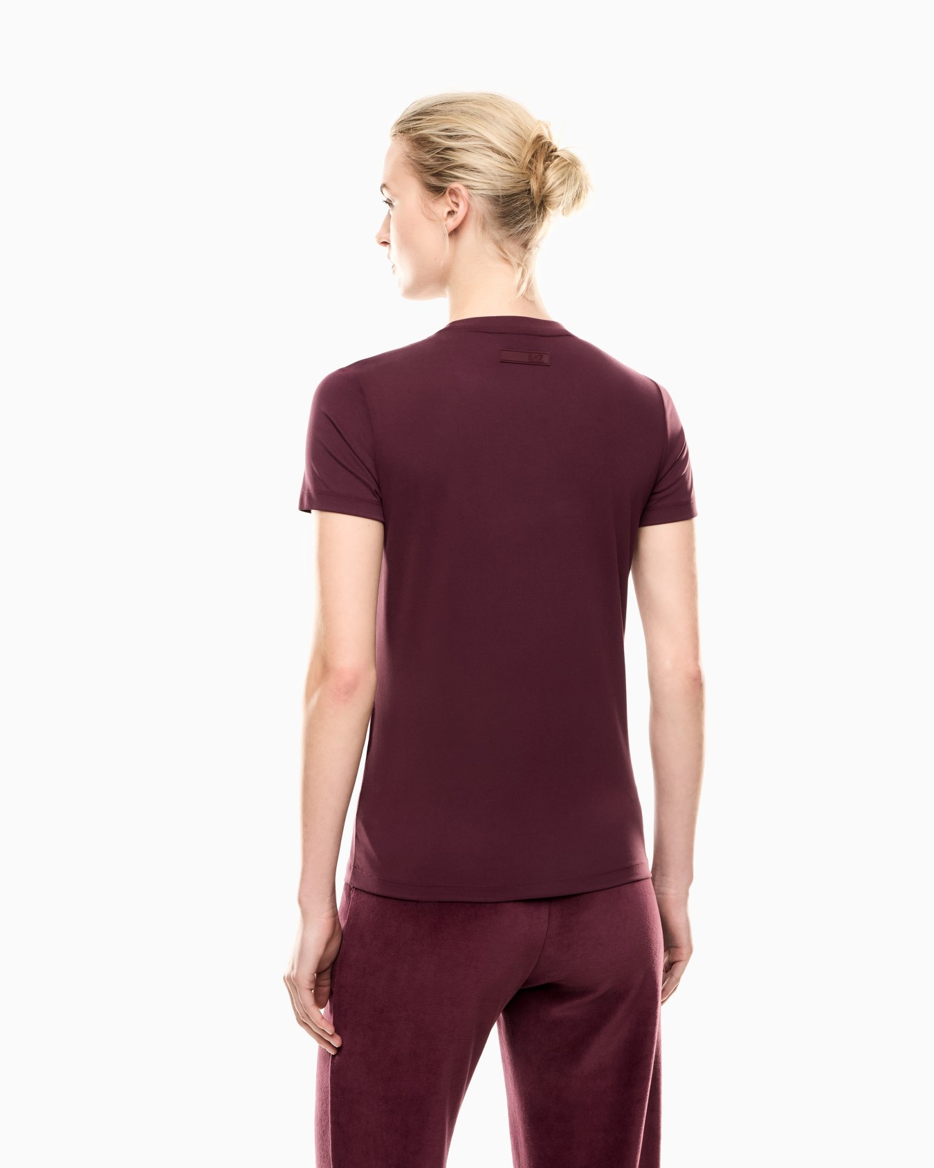 T-shirt girocollo Athletic Velour in misto viscosa Slide 2