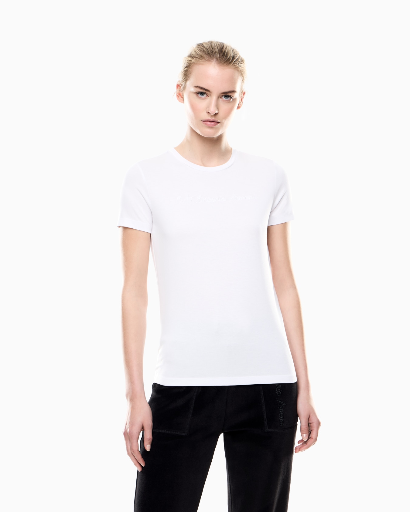 Athletic Velour viscose-blend crew-neck T-shirt Slide 3