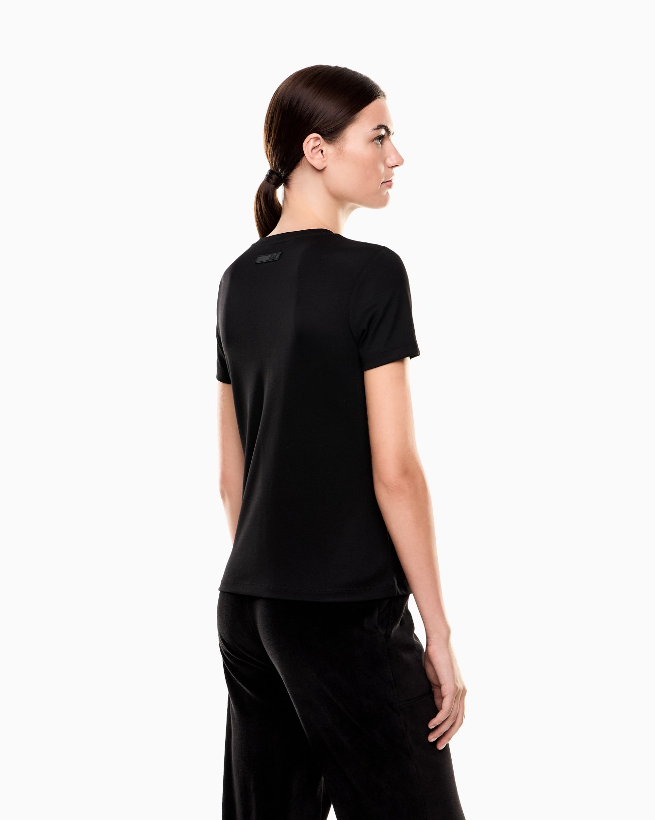 Athletic Velour viscose-blend crew-neck T-shirt Slide 2