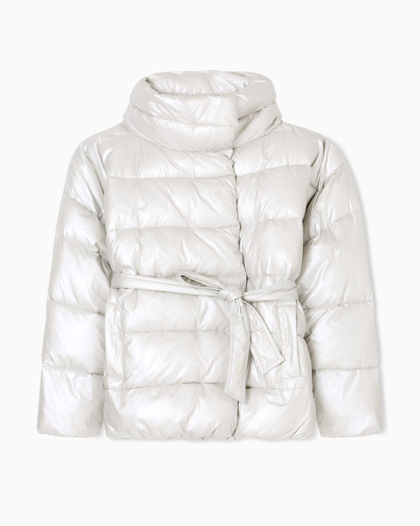 Chaqueta acolchada de nailon efecto nacarado Precious Diapositiva 0