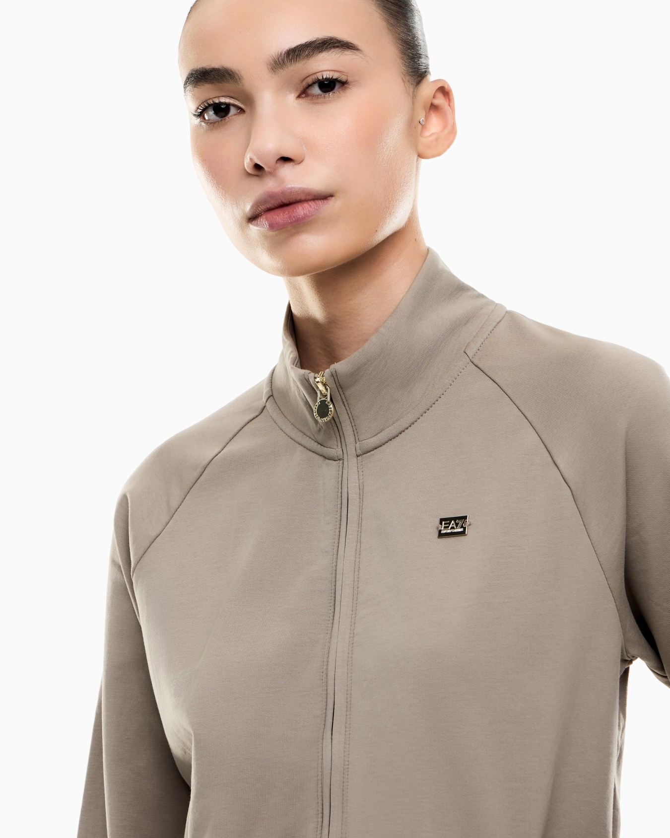 Core Lady スウェットシャツ ストレッチコットン スライドする 4