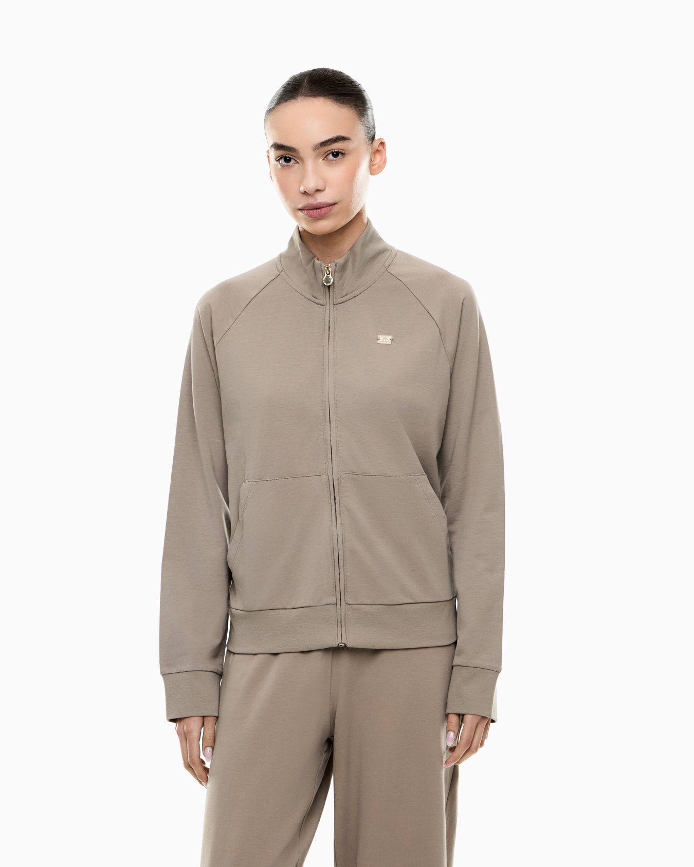 Core Lady スウェットシャツ ストレッチコットン スライドする 3