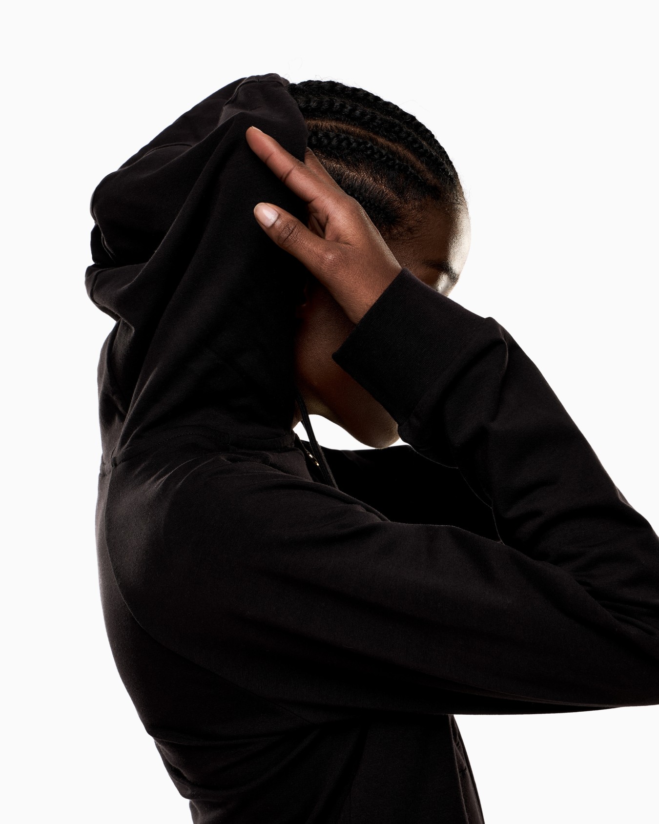 Stretch-cotton hooded Core Lady sweatshirt Slide 4