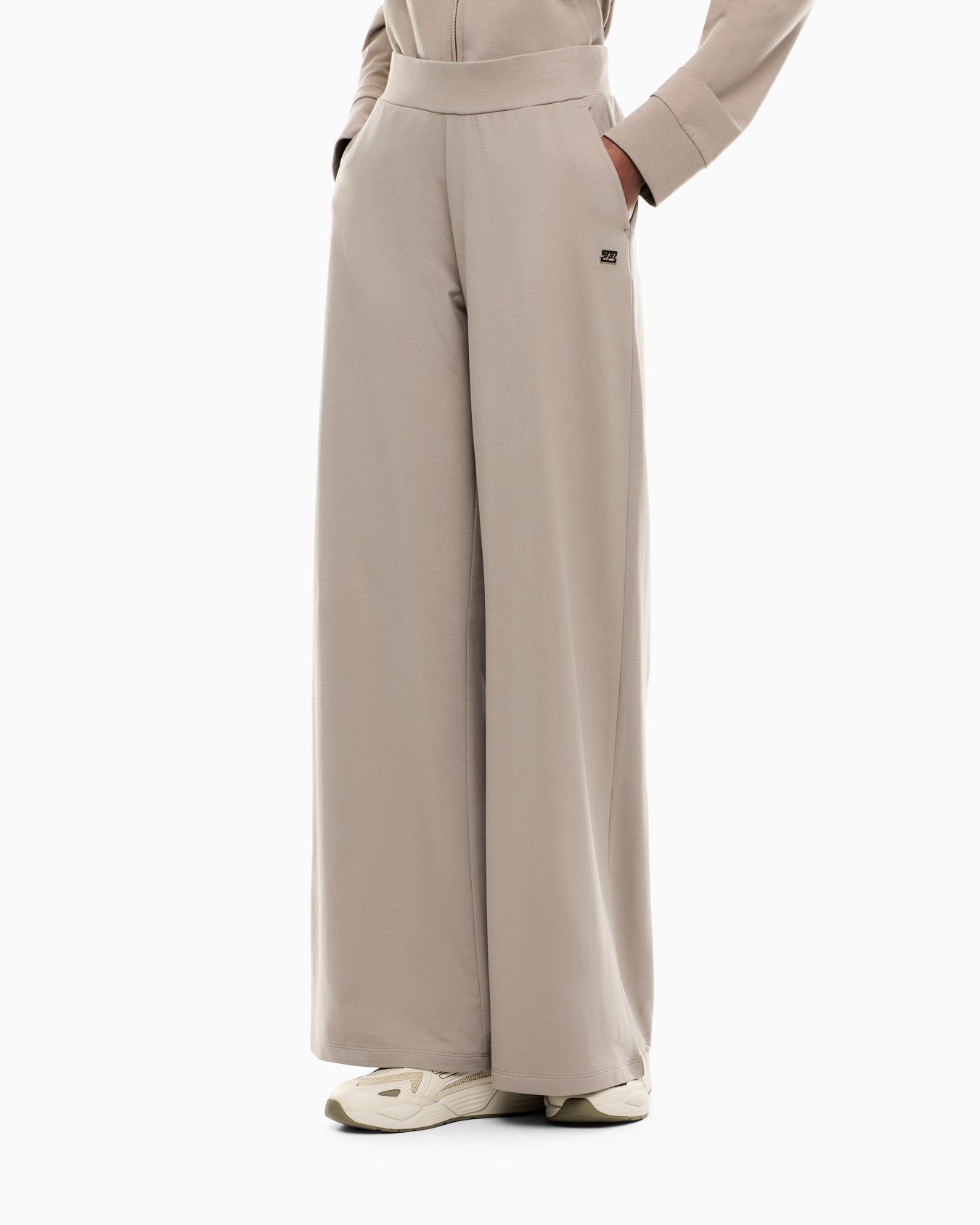 Core Lady stretch-cotton wide-leg trousers Slide 3