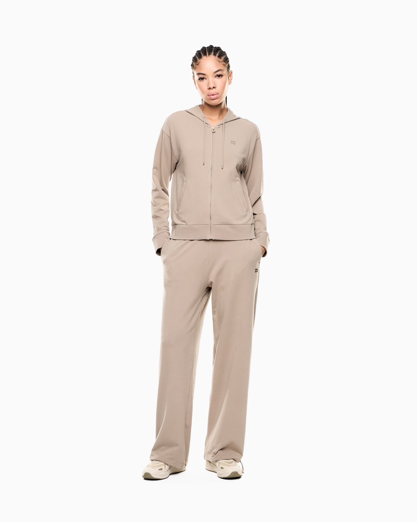 Core Lady stretch-cotton tracksuit  Slide 1