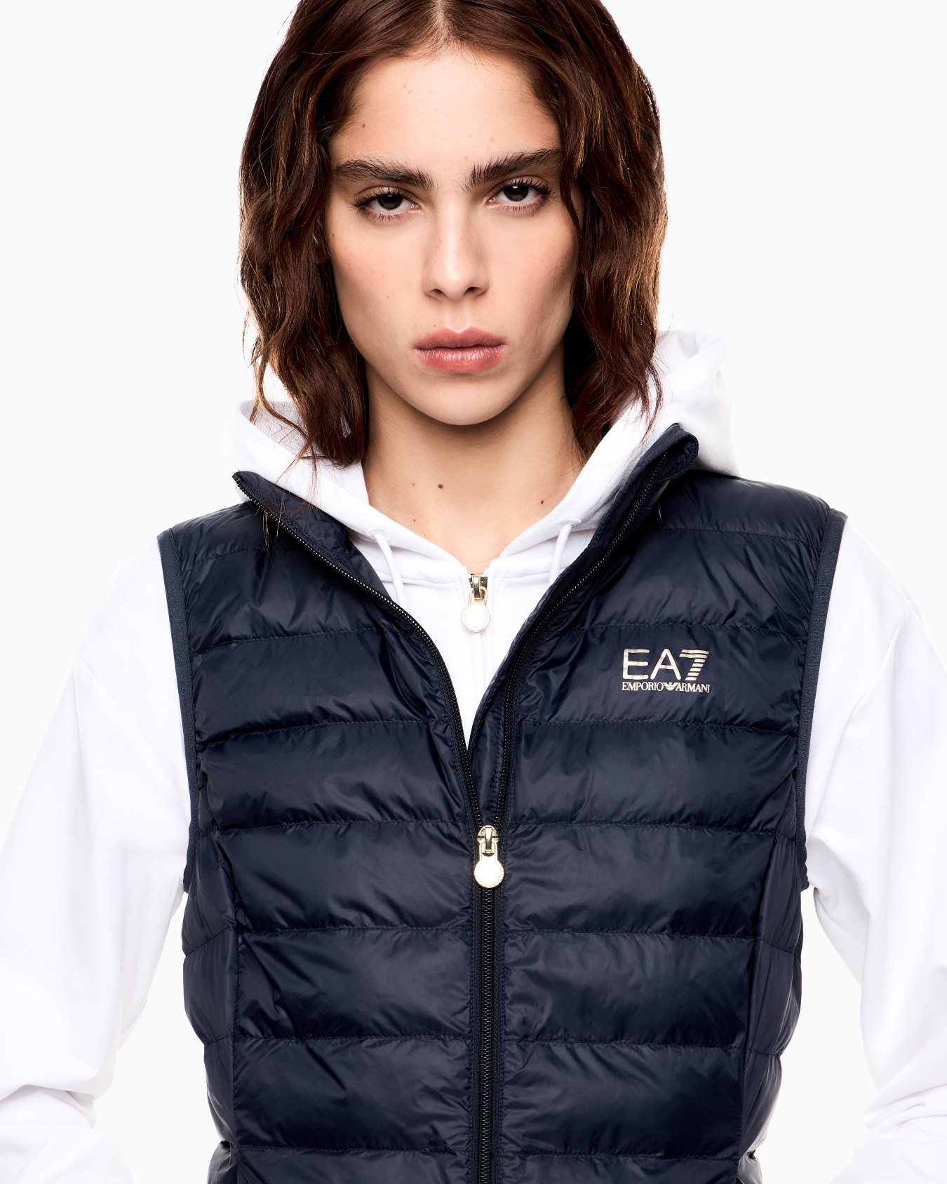 Chaleco acolchado plegable de nailon Core Lady Diapositiva 4