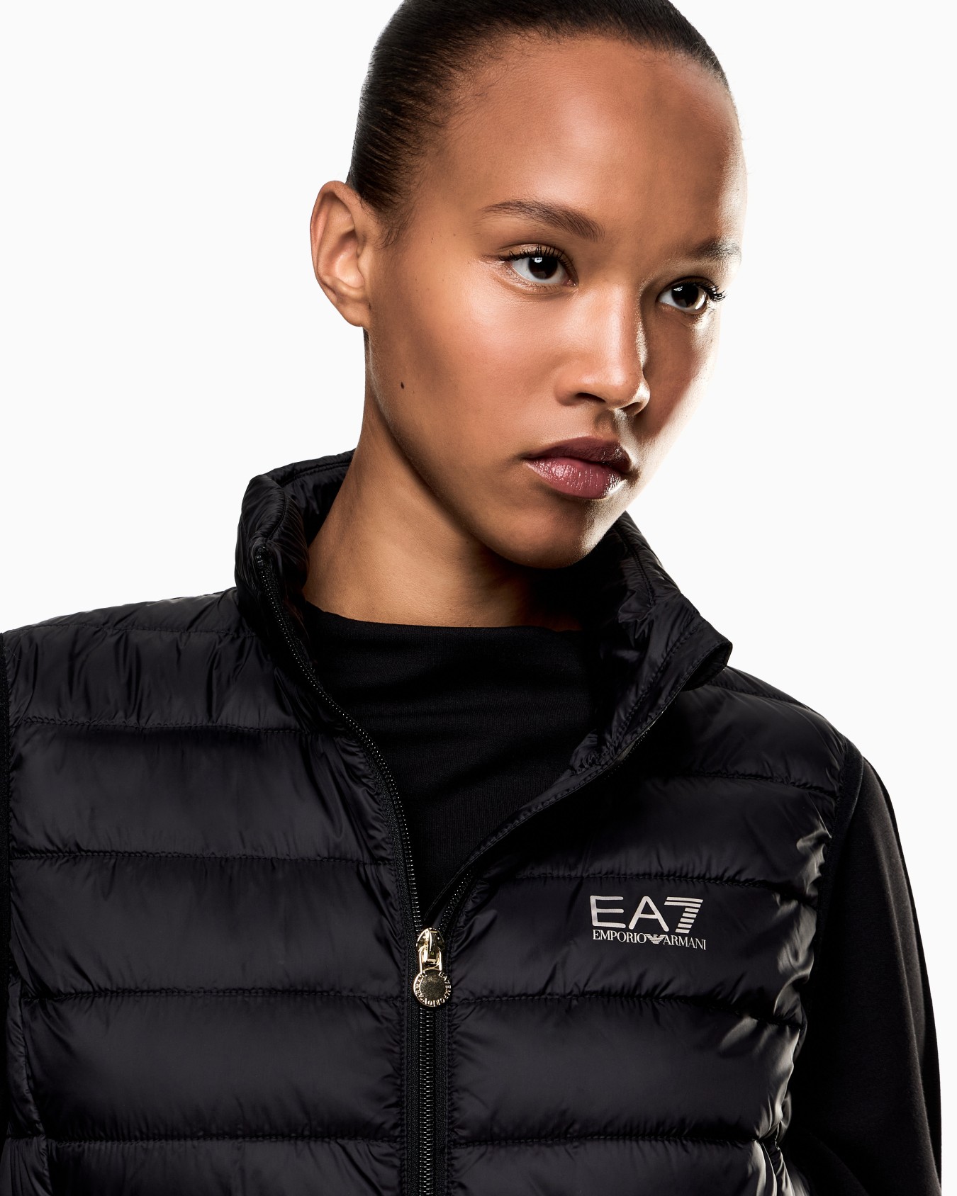 Core Lady nylon packable padded gilet Slide 4