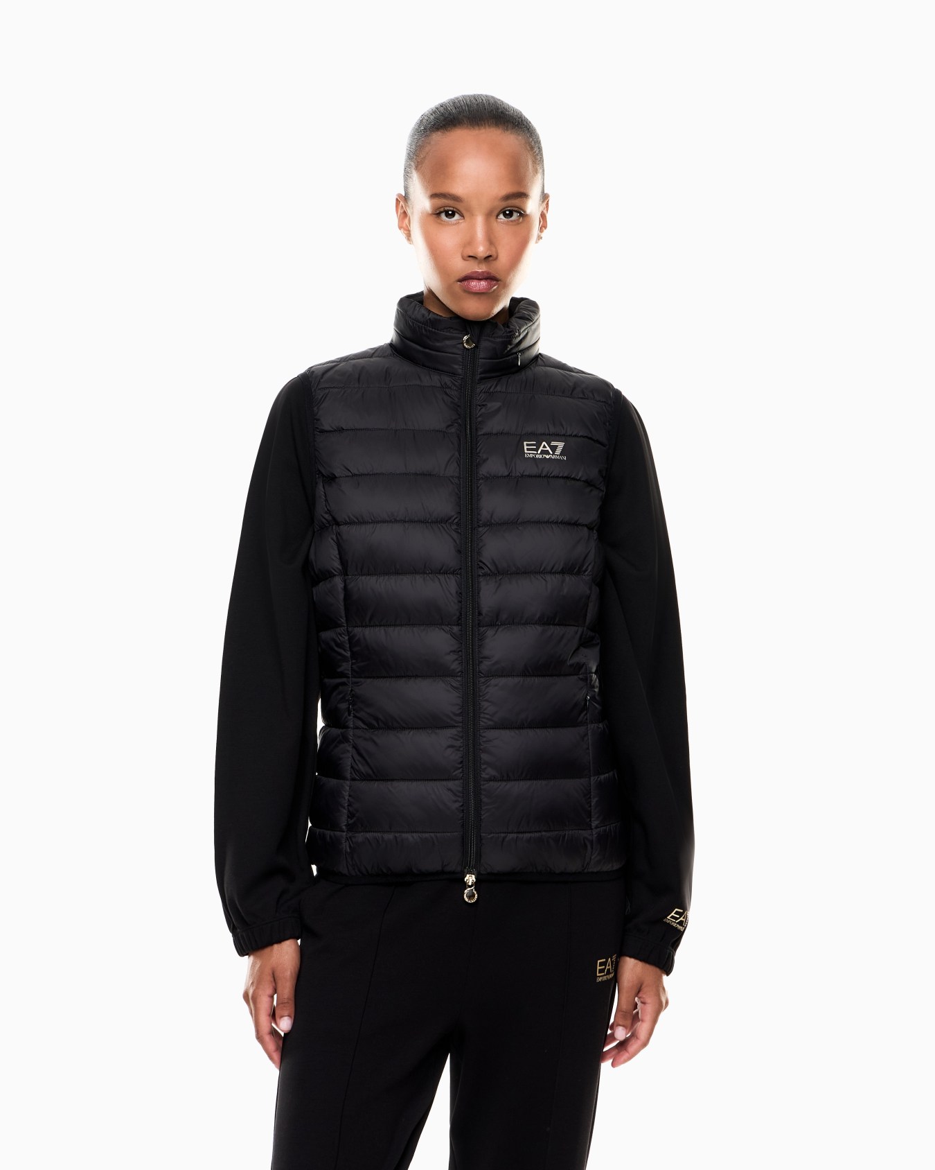 Core Lady nylon packable padded gilet Slide 3