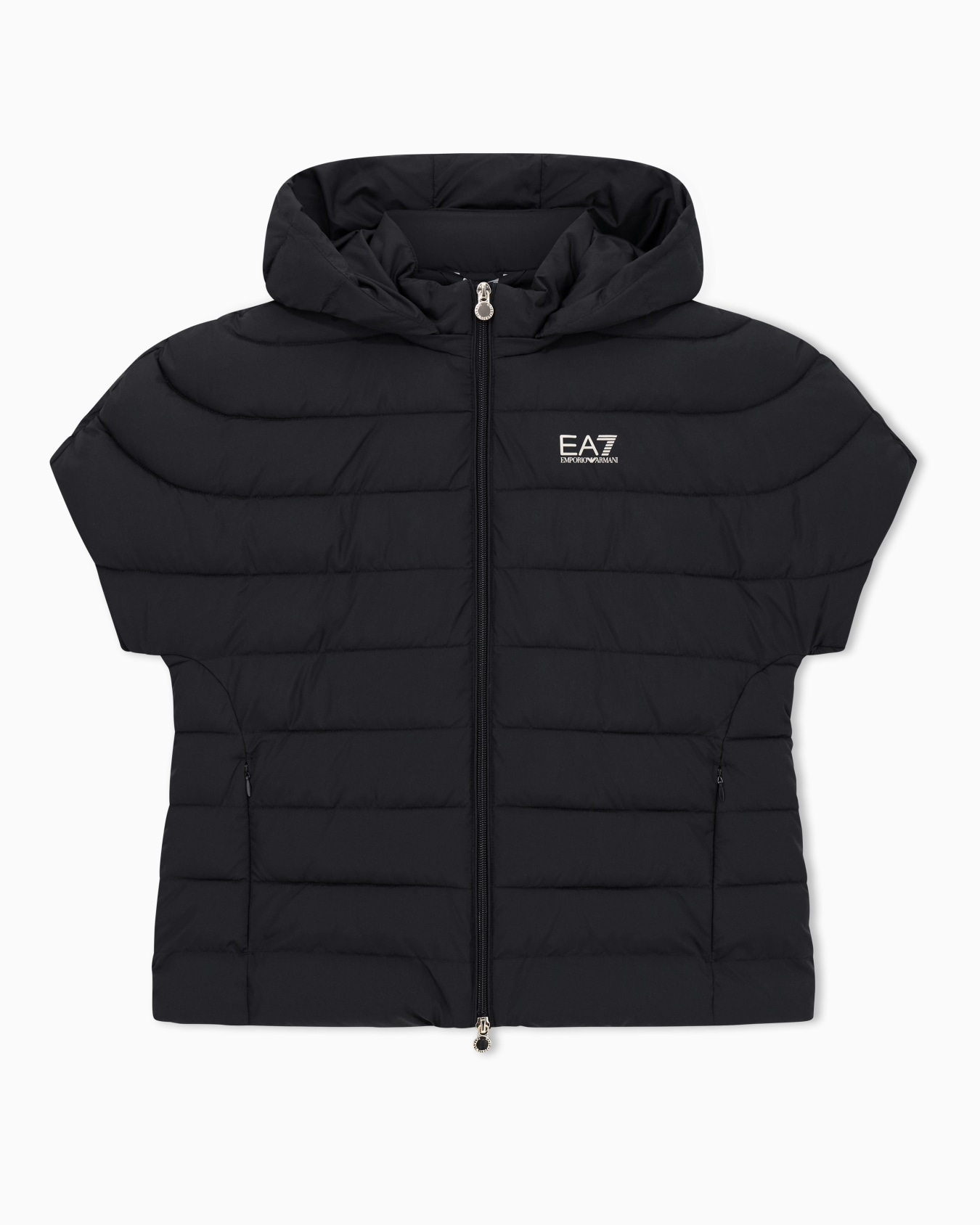 Core Lady nylon padded jacket with short sleeves Slide 0