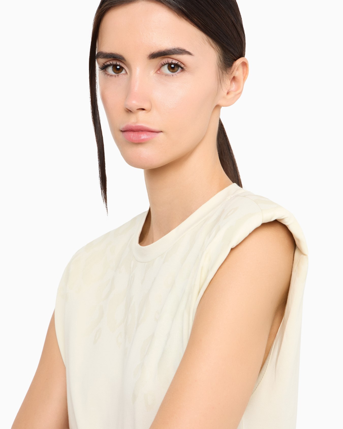 Graphic Series stretch cotton short dress Slide 4
