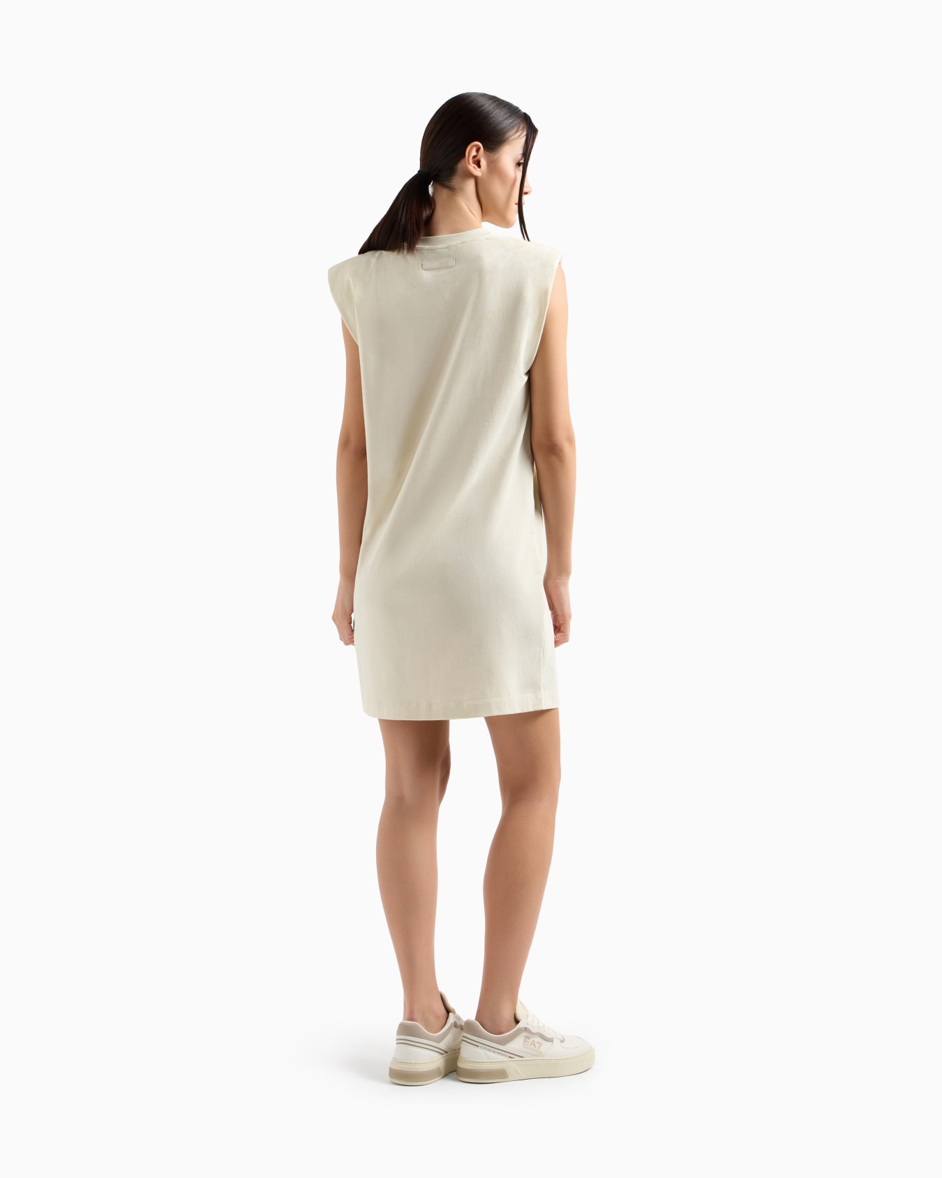 Graphic Series stretch cotton short dress Slide 2