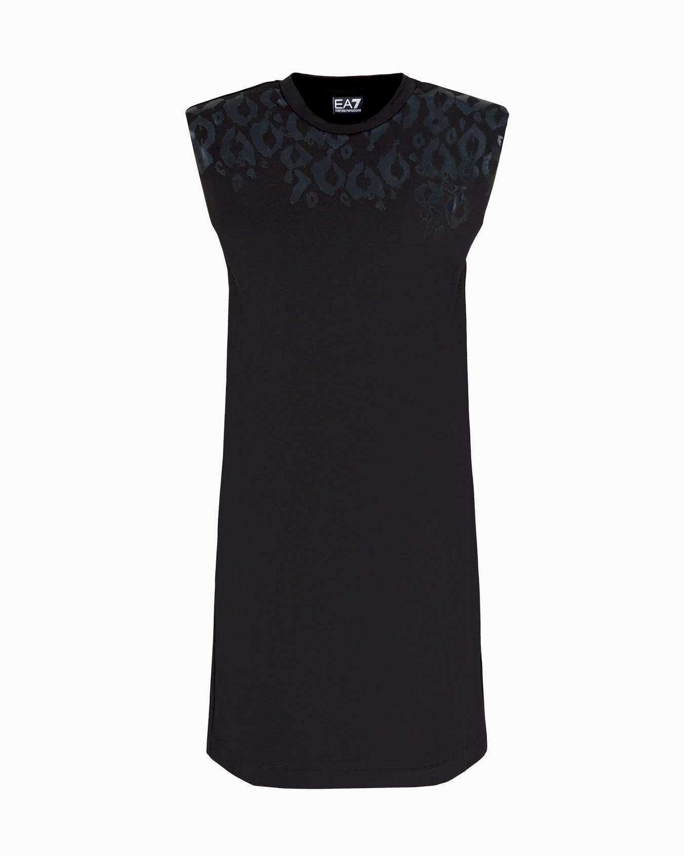 Graphic Series stretch cotton short dress Slide 0