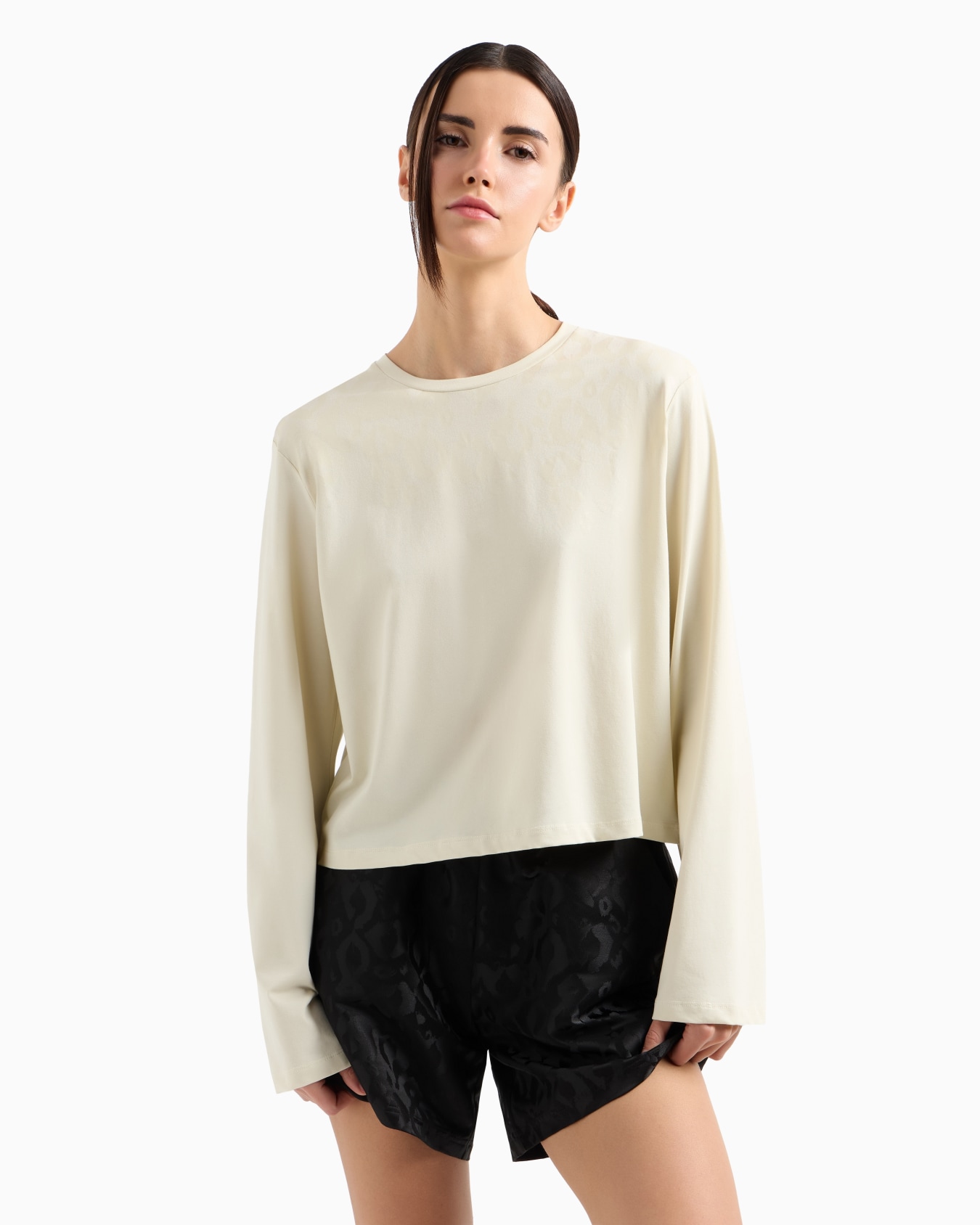 Graphic Series stretch-cotton long-sleeved T-shirt Slide 3
