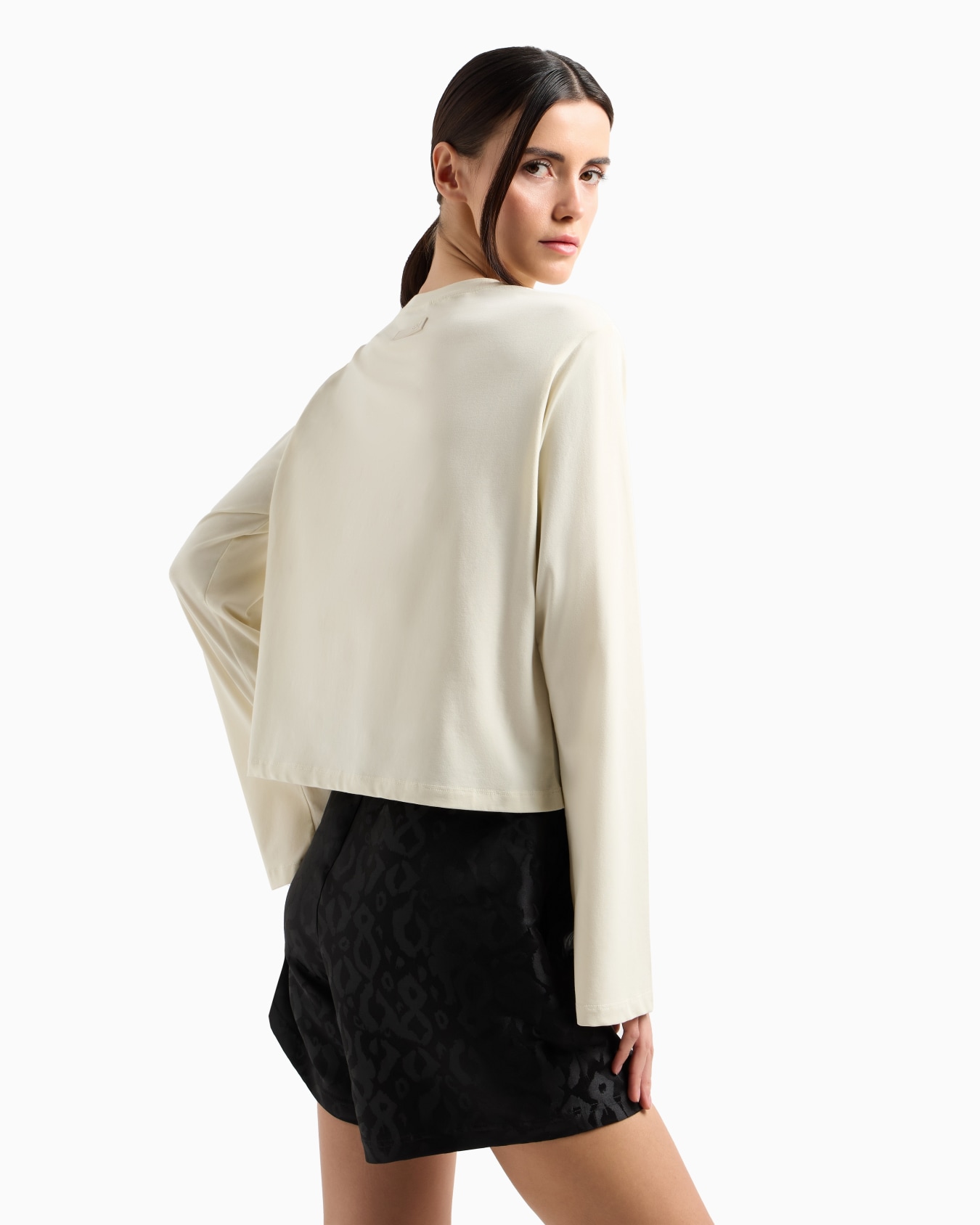 Graphic Series stretch-cotton long-sleeved T-shirt Slide 2