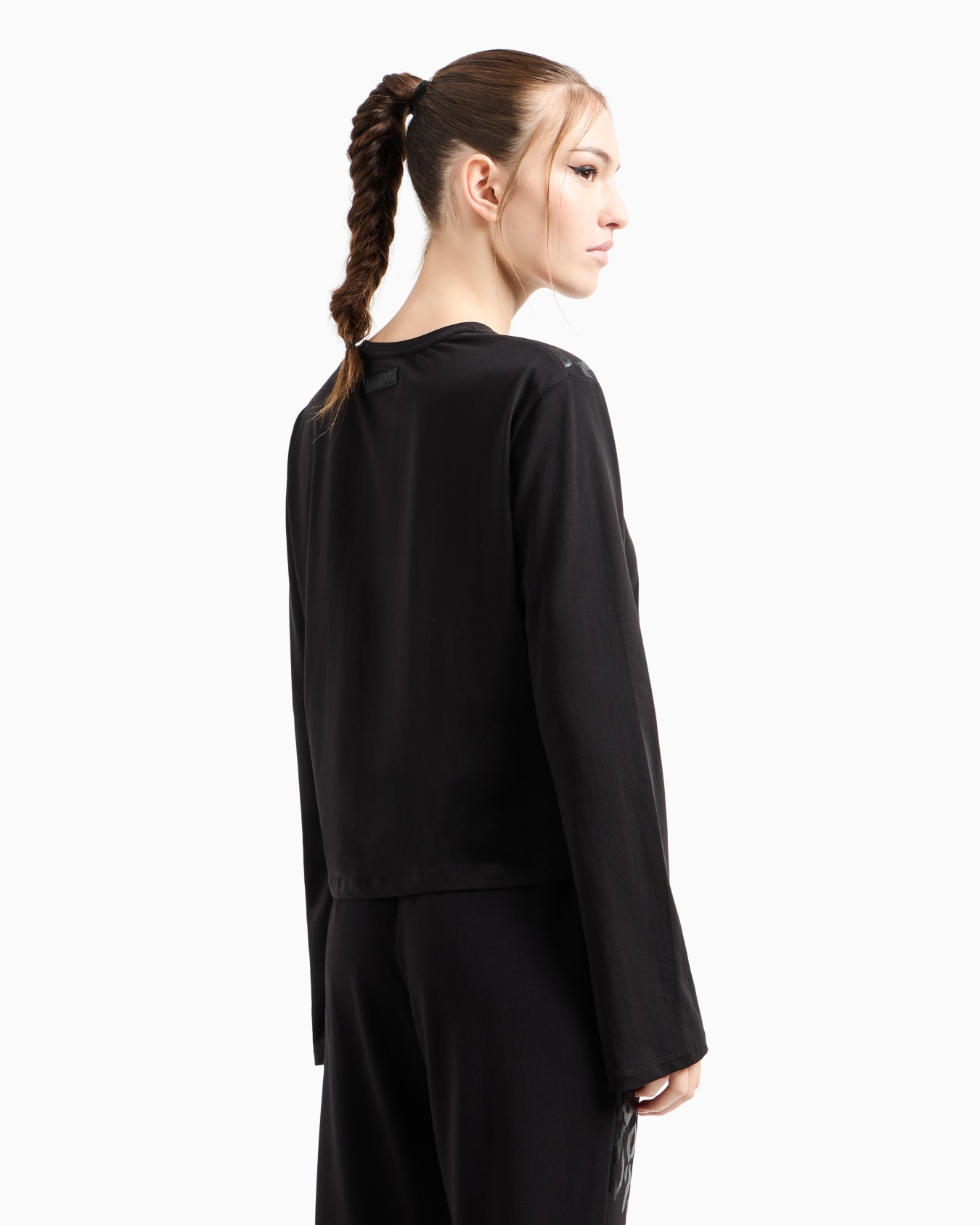 Graphic Series stretch-cotton long-sleeved T-shirt Slide 2