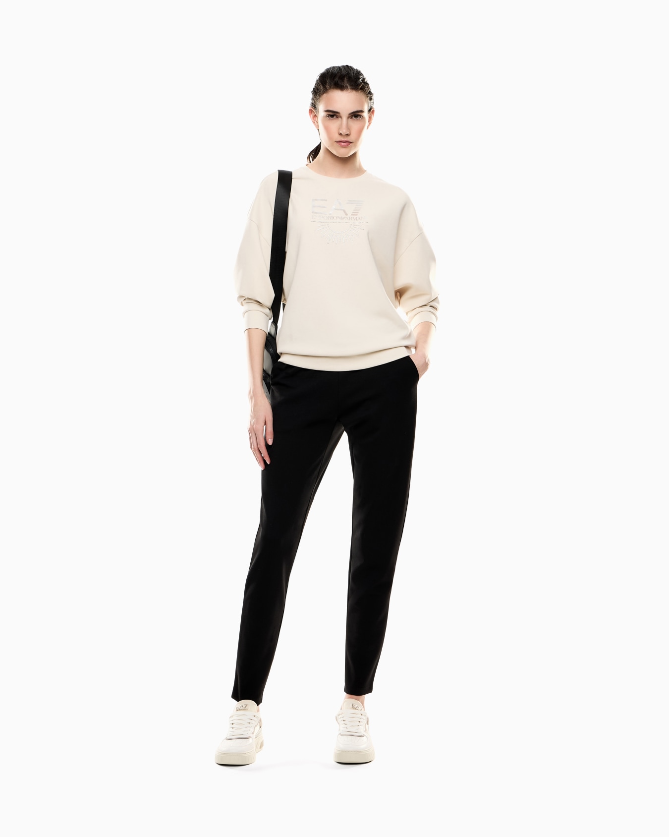 Stretch cotton and modal blend tracksuit Slide 1