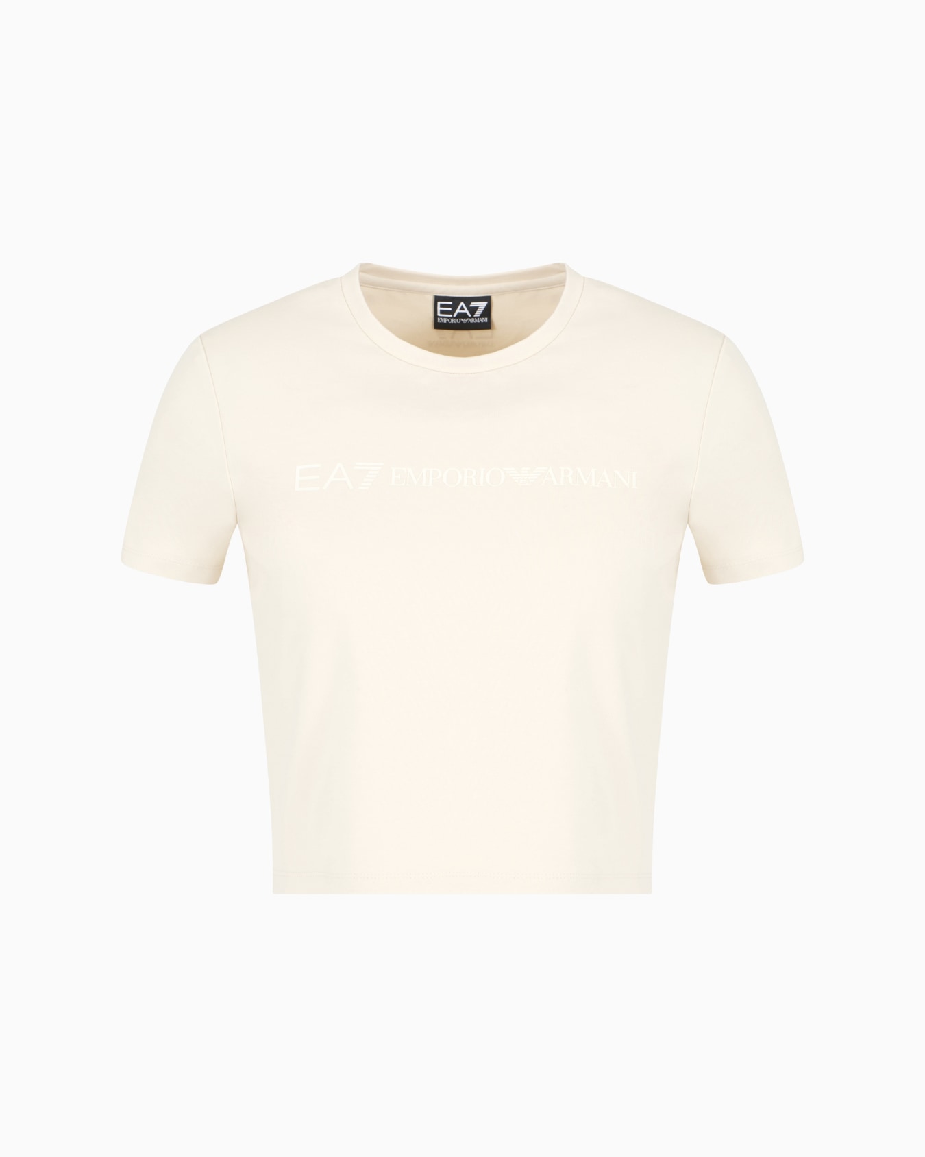Stretch cotton jersey crew-neck T-shirt Slide 0