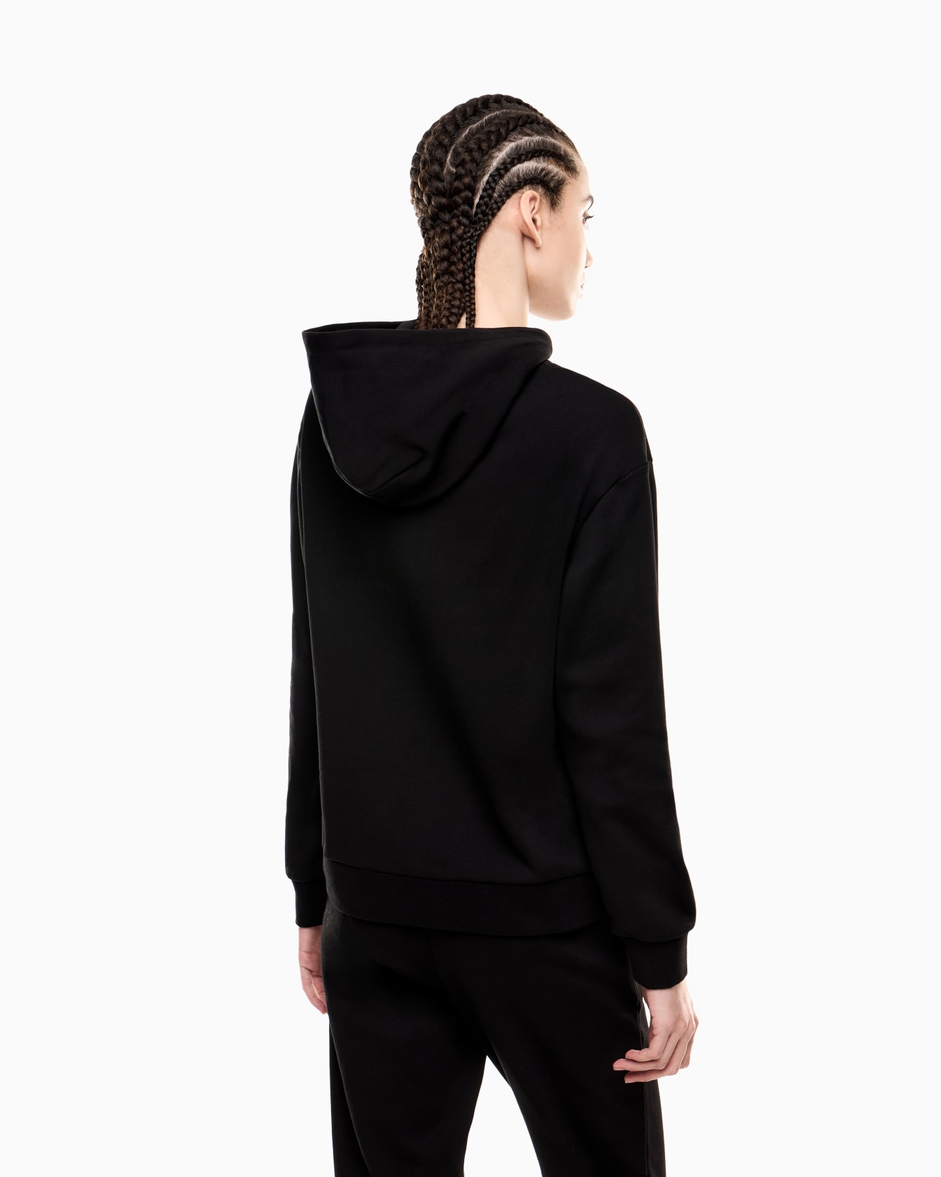 Logo Series Sweatshirt mit Kapuze aus einer Bio-Baumwoll-Mischung mit Strass-Details Folie 2