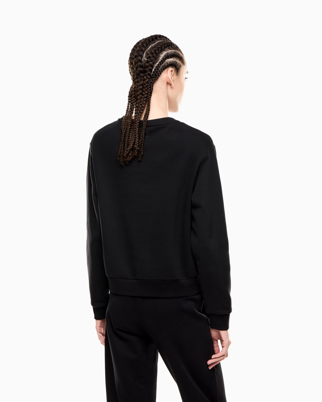 Sweat-shirt ras-du-cou en mélange de coton Diapositive 2
